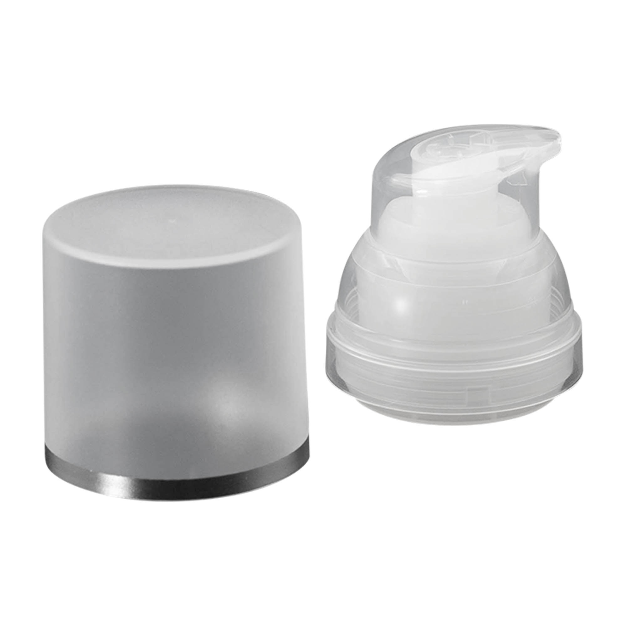 Безвъздушна дозираща помпа „Mezzo“, PP-пластмаса, натурален цвят Безвъздушна дозираща помпа „Mezzo“, PP-пластмаса, натурален цвят