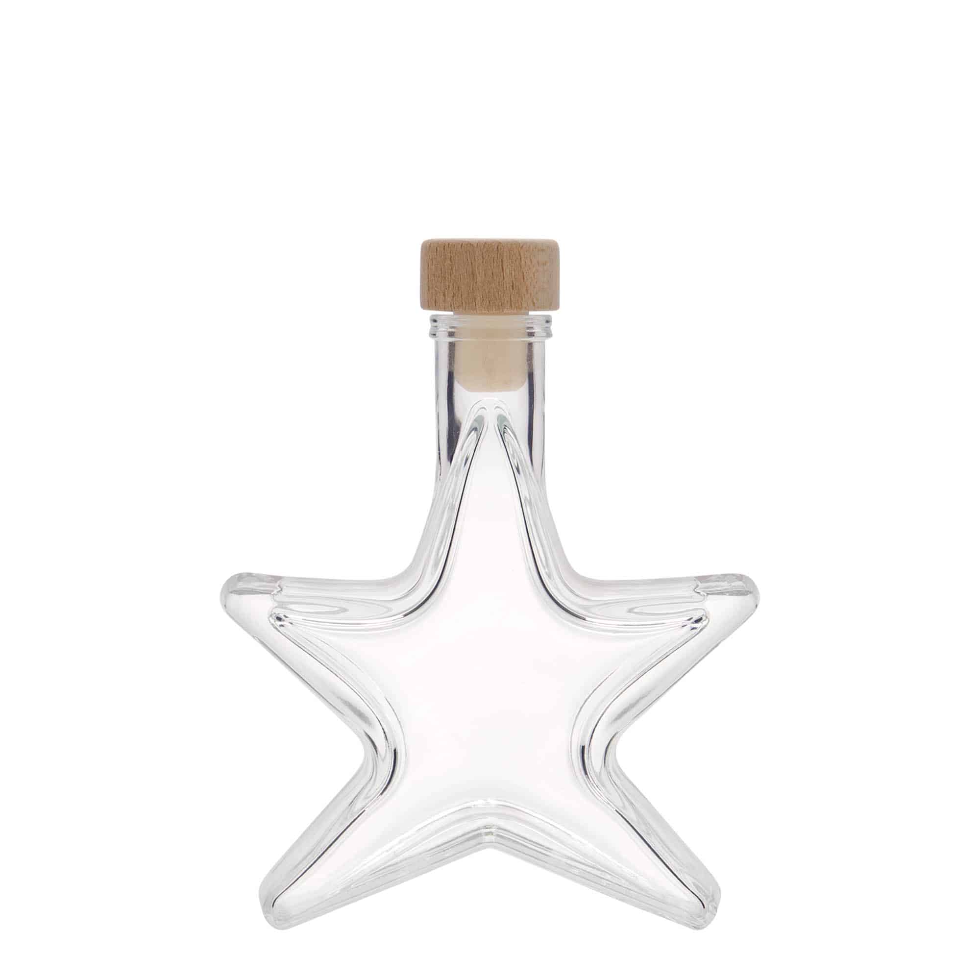 100 ml стъклена бутилка „Звезда“, затваряне: коркова тапа