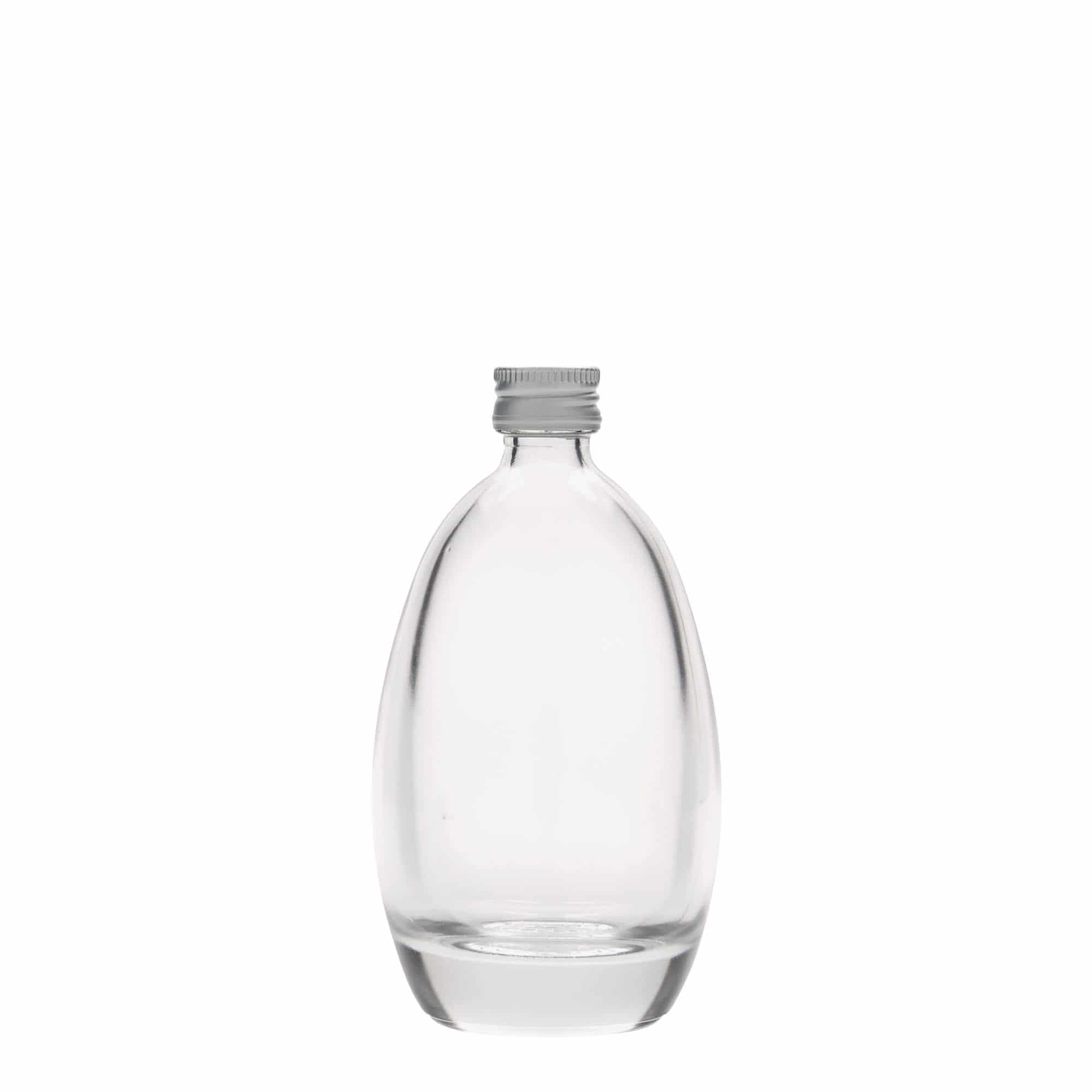 100 ml стъклена бутилка „Яйце“, затваряне: капачка PP 18
