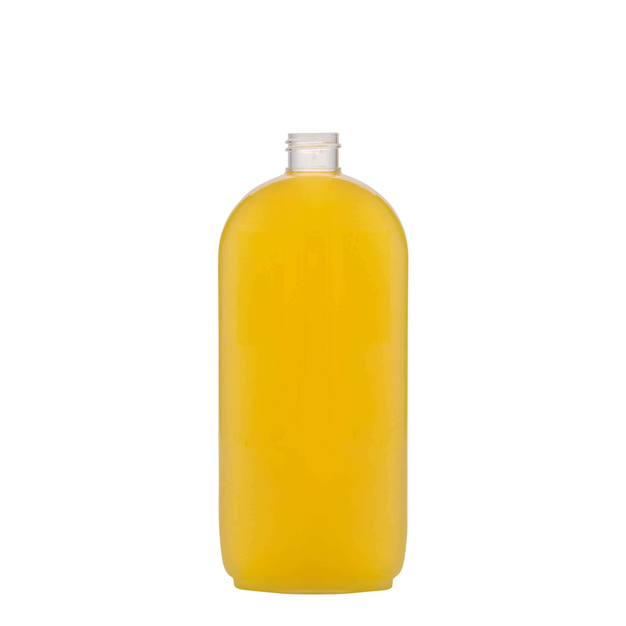 500 ml PET бутилка „Ирис“, овална, пластмасова, затваряне: винтова капачка GPI 24/410