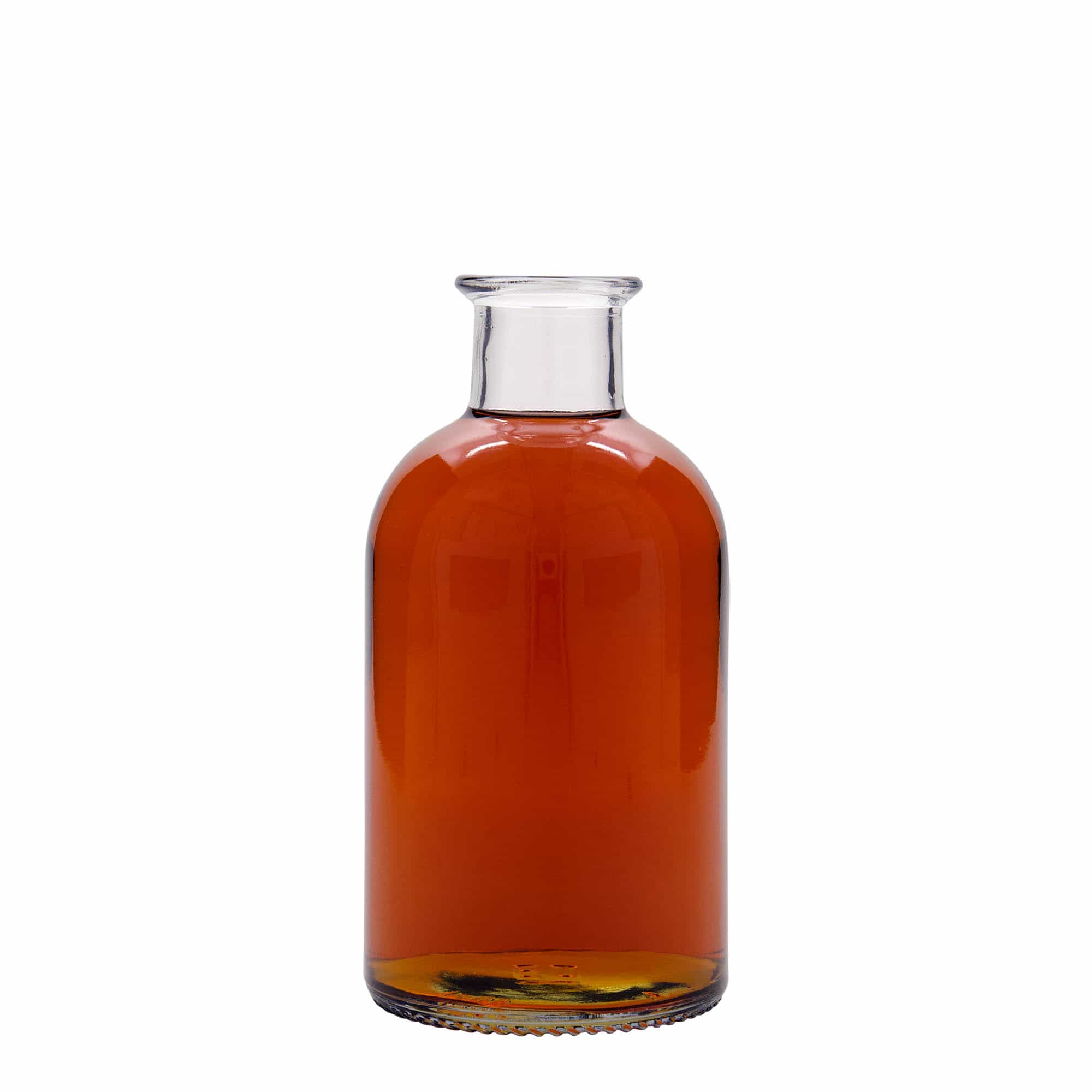 500 ml стъклена аптекарска бутилка „Италия“, затваряне: коркова тапа