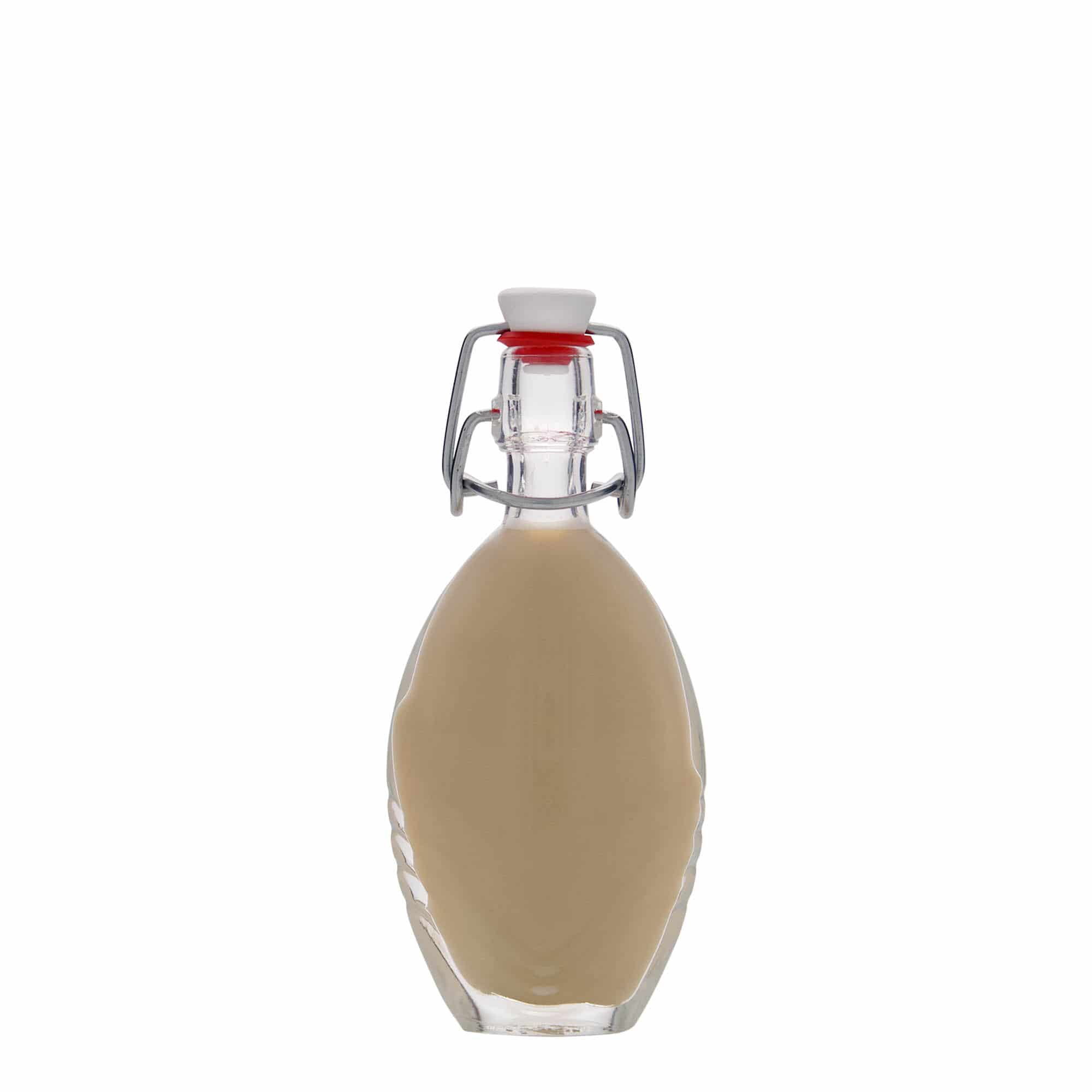 40 ml стъклена бутилка „Florence“, овална, затваряне: тапа с клипс