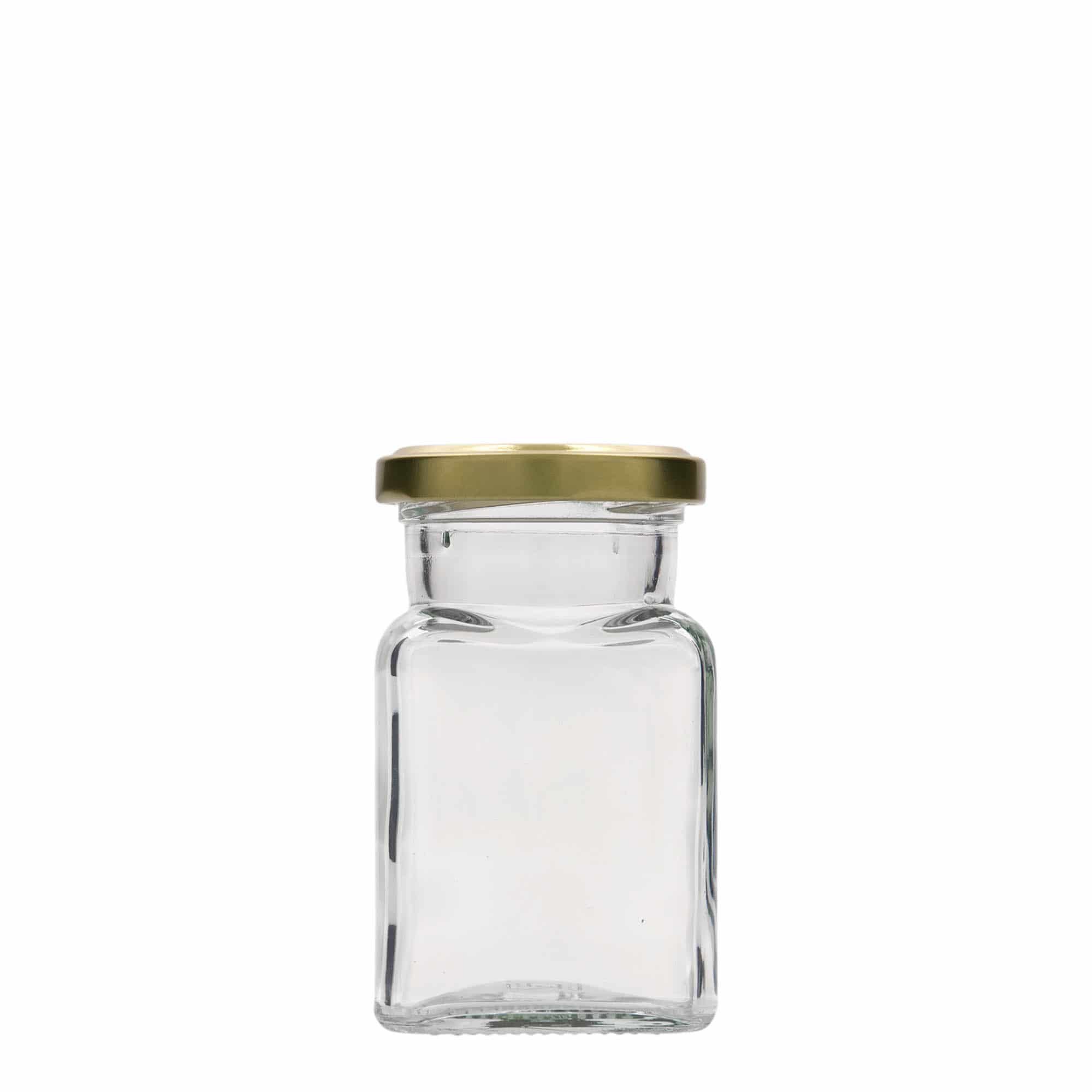 150 ml четириъгълен буркан, затваряне: винтов капак Twist-Off (TO 53)