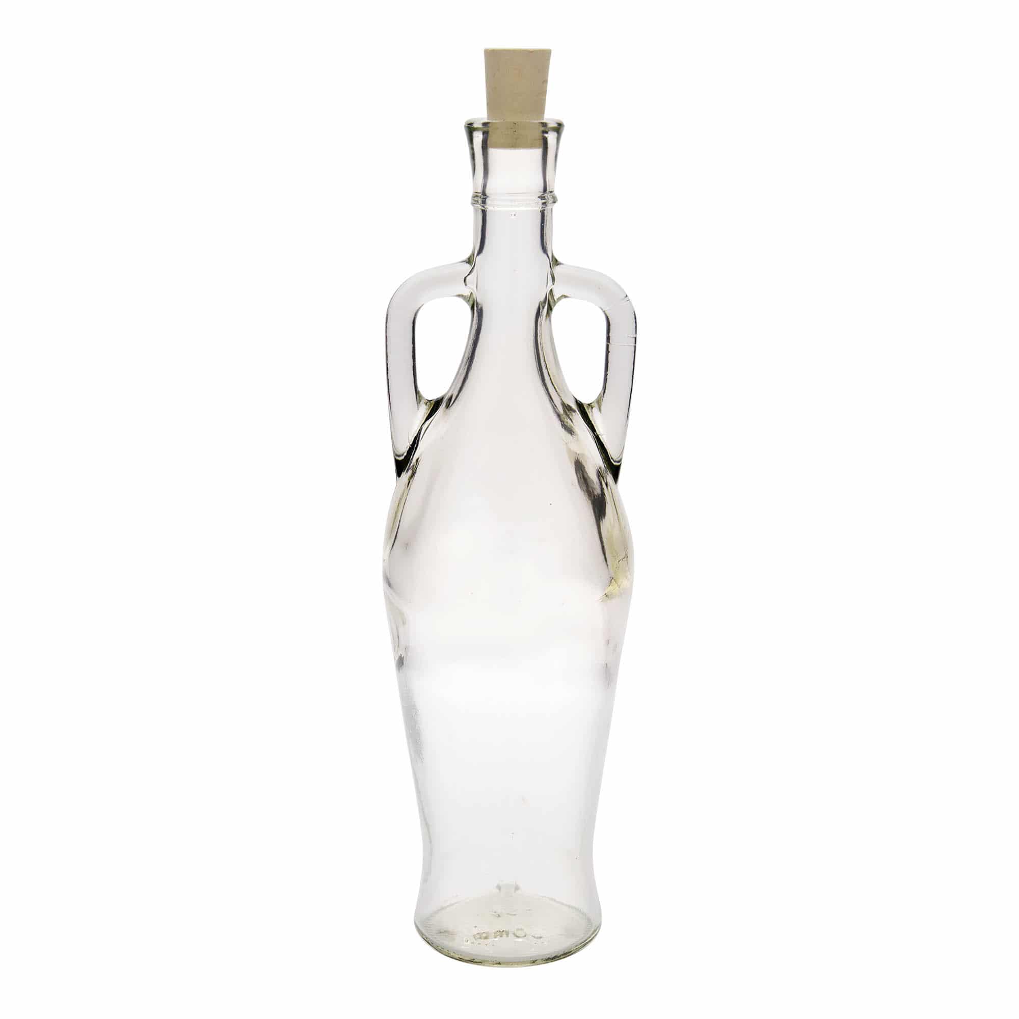 750 ml стъклена бутилка „Амфора“, затваряне: коркова тапа