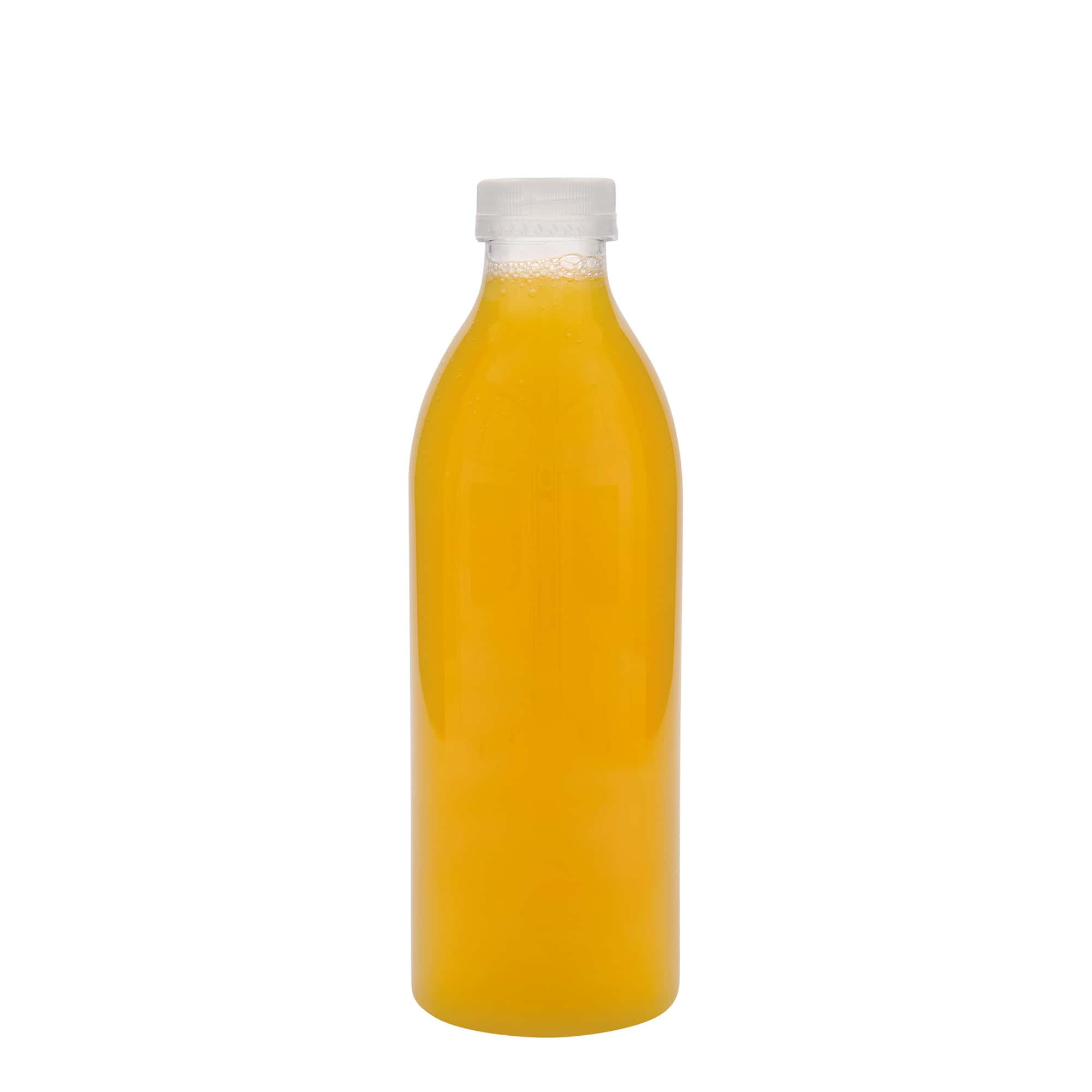 1.000 ml PET бутилка стандарт, пластмаса, гърло: 38 мм