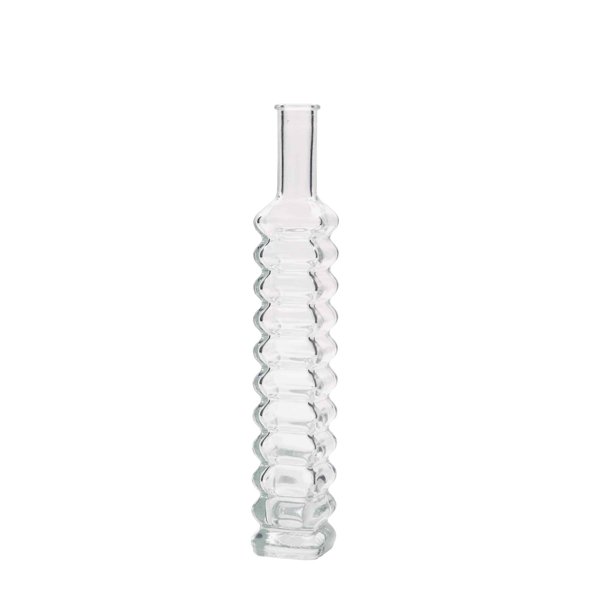 100 ml стъклена бутилка „Roma“, квадратна, затваряне: коркова тапа