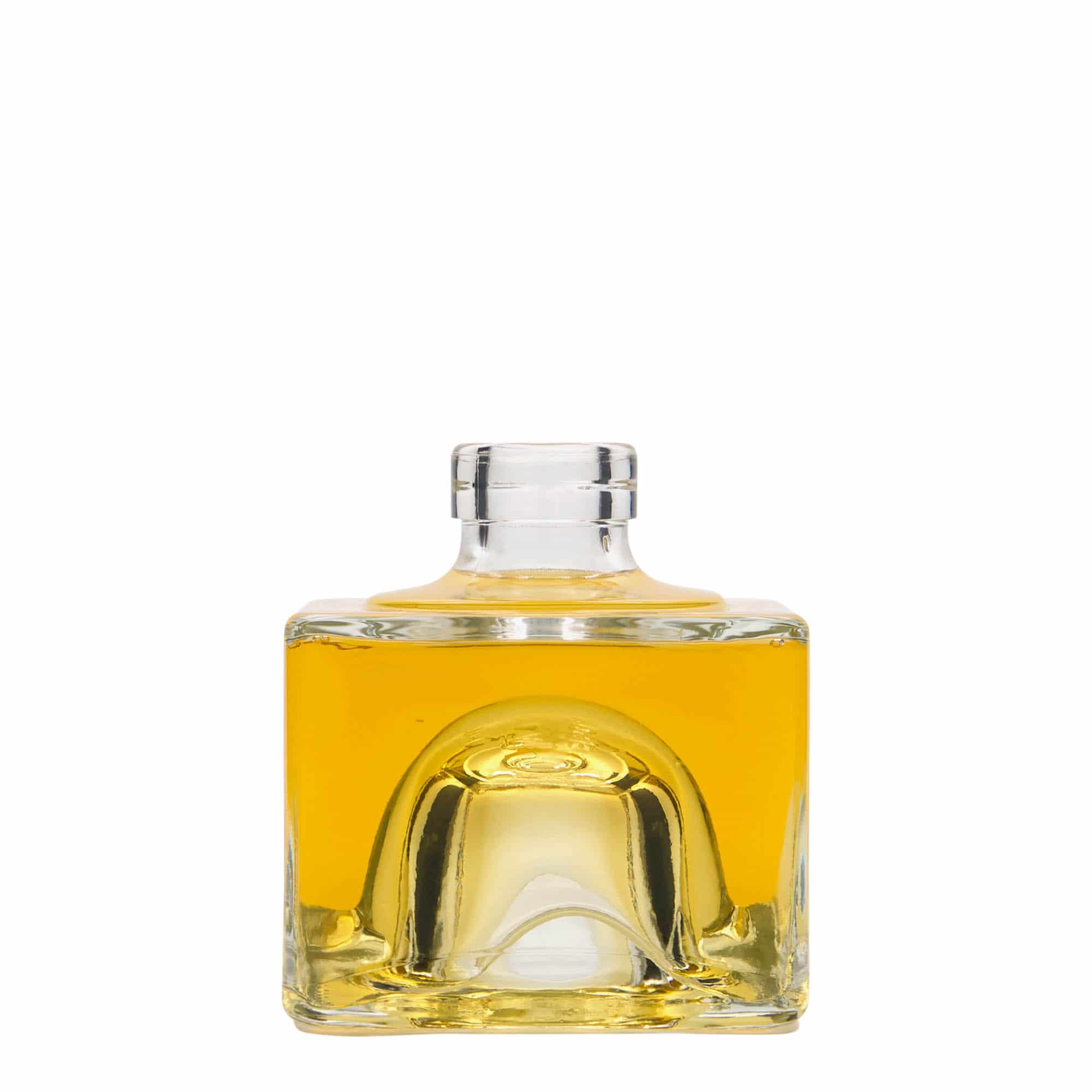 200 ml стъклена бутилка „Cocolores“, квадратна, затваряне: коркова тапа