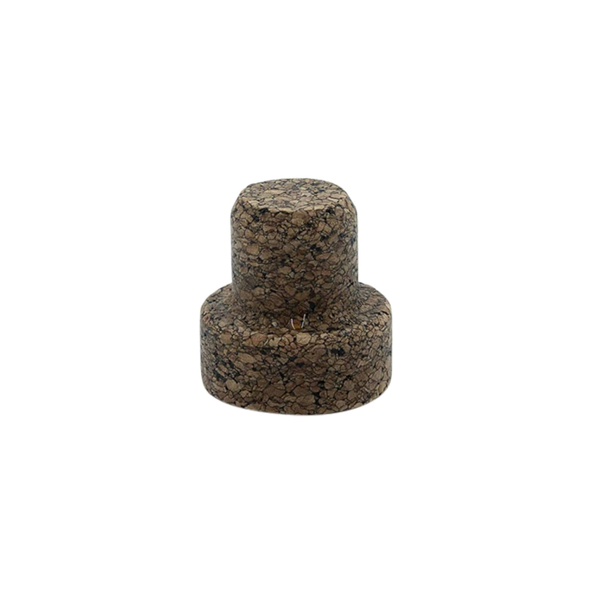 Тапа Т-образна 'Sharp' 22,5 mm, Corkcoal, за затваряне: коркова тапа