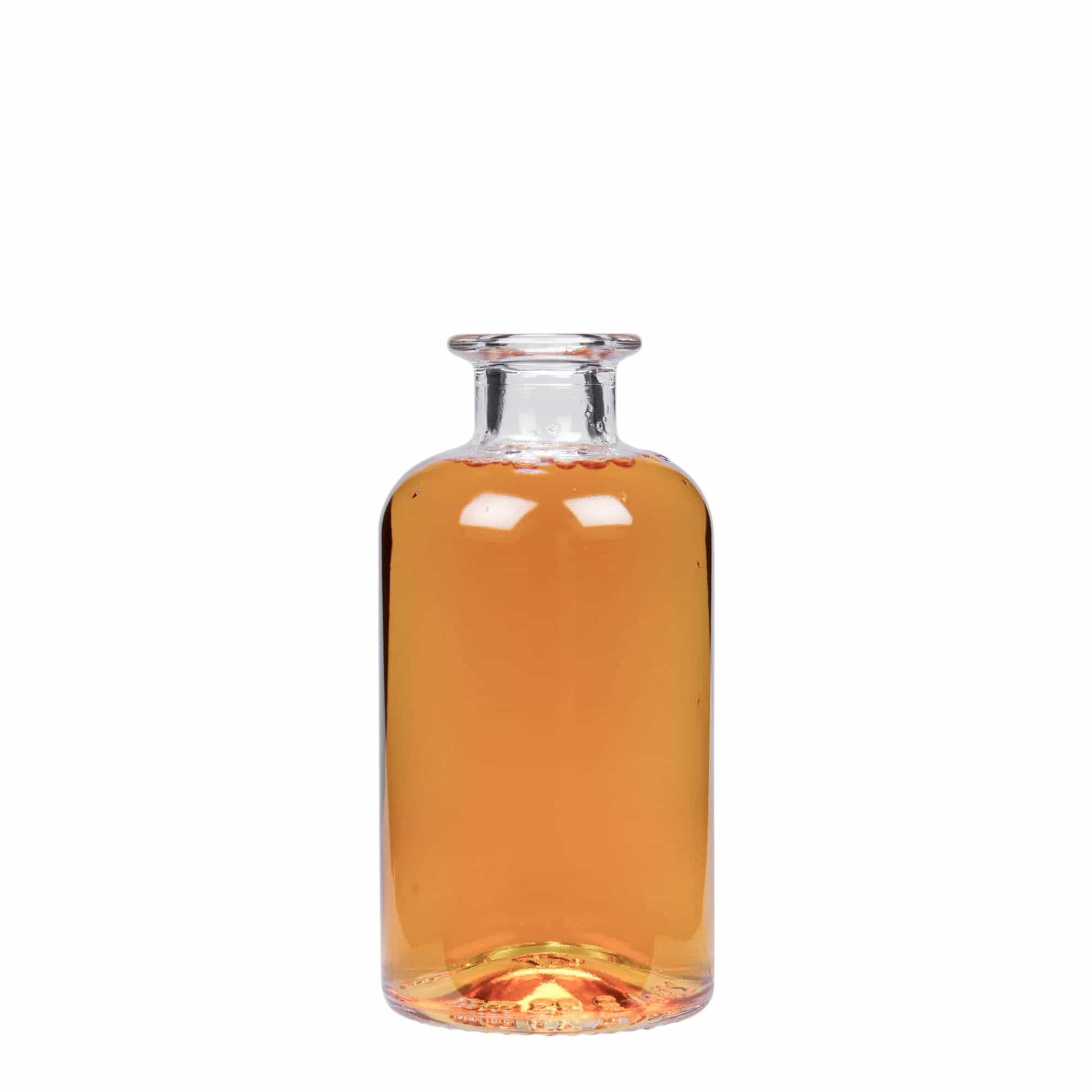 250 ml стъклена аптекарска бутилка, затваряне: коркова тапа