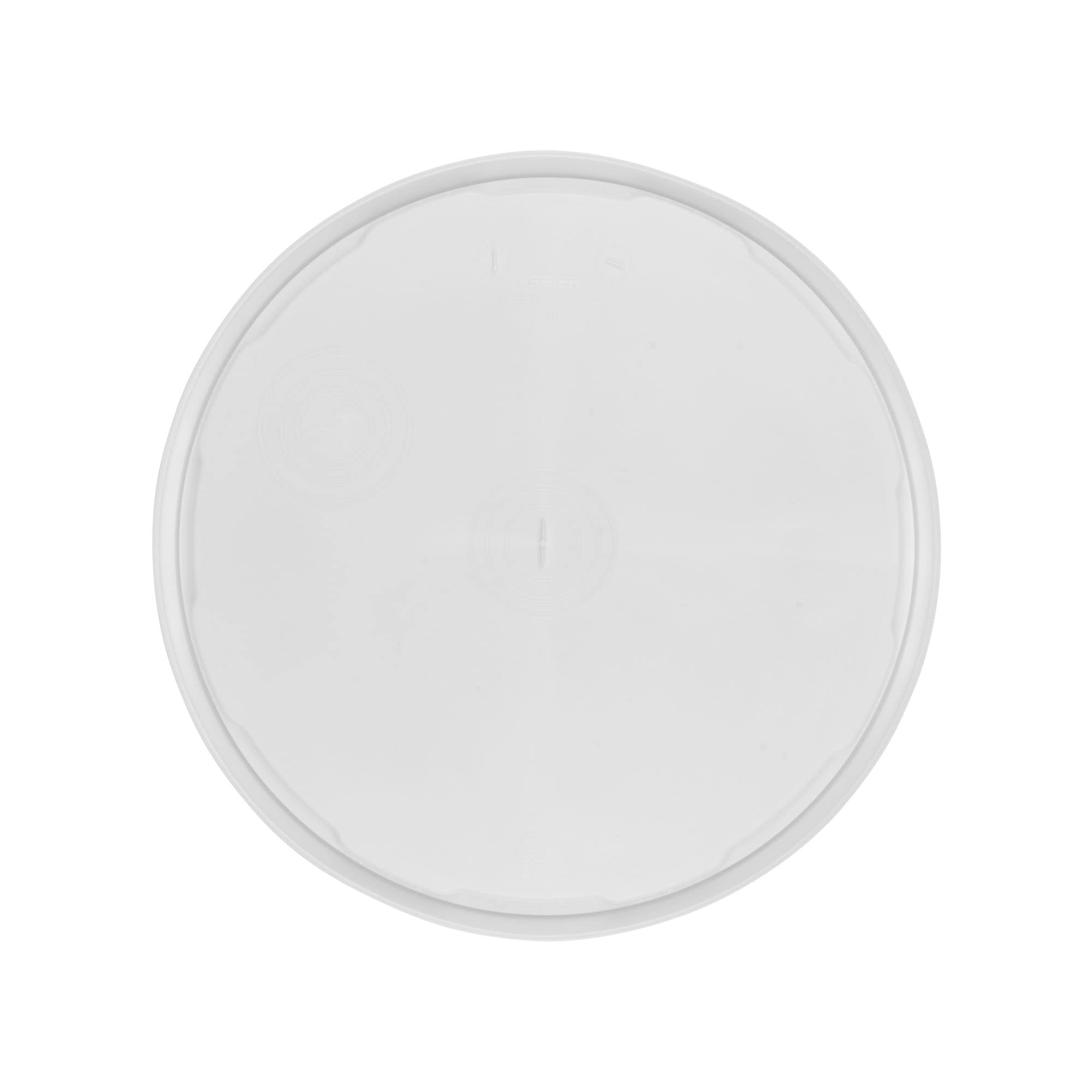 Капак за кофа 12,5 л, PP пластмаса, бял