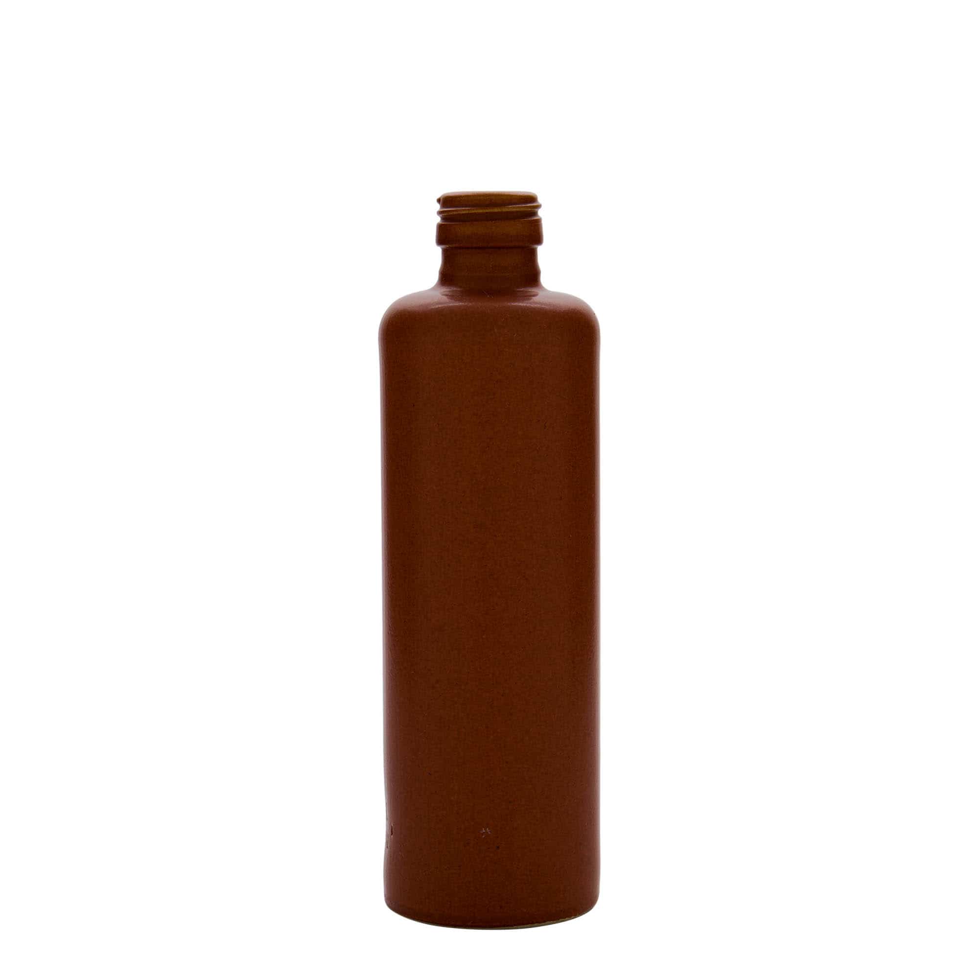 350 ml бутилка, каменна керамика, червено-черна, затваряне: капачка PP 31,5