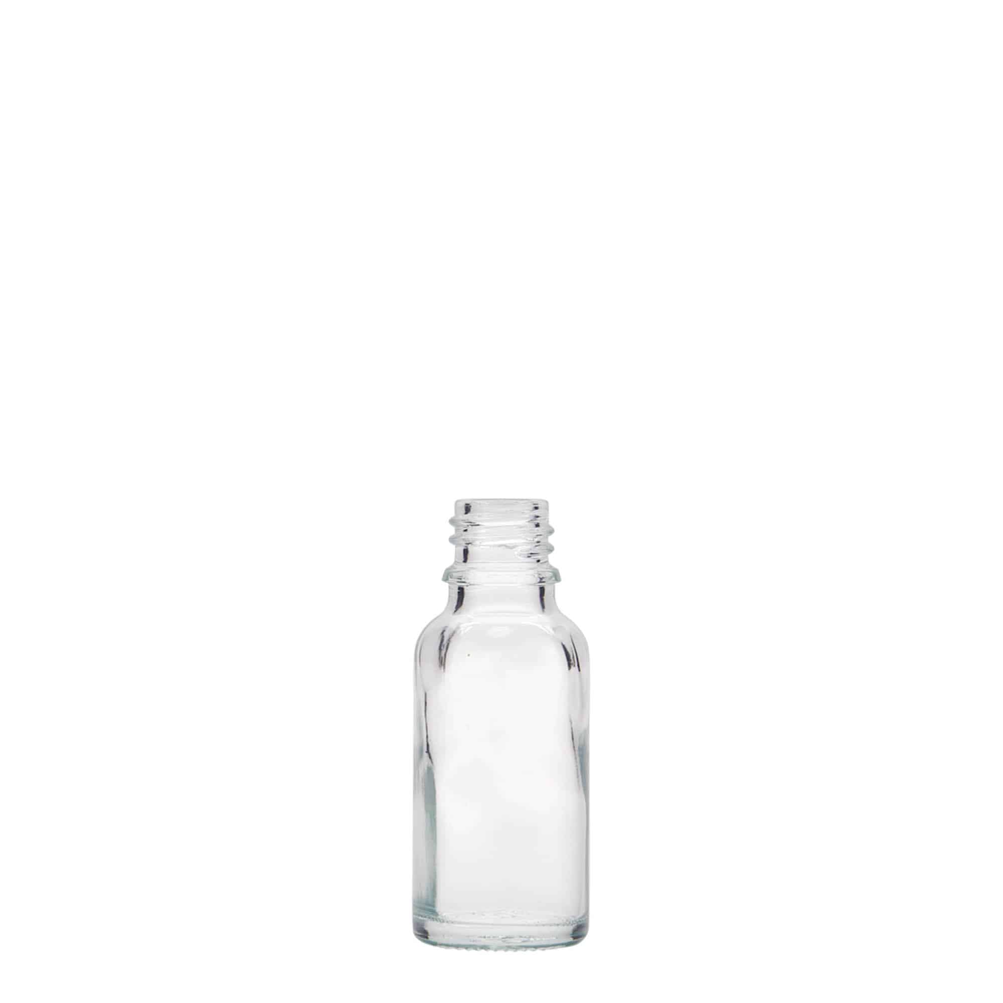 20 ml бутилка за лекарства, стъклена, затваряне: винтова капачка с резба DIN 18 20 ml бутилка за лекарства, стъклена, затваряне: винтова капачка с резба DIN 18