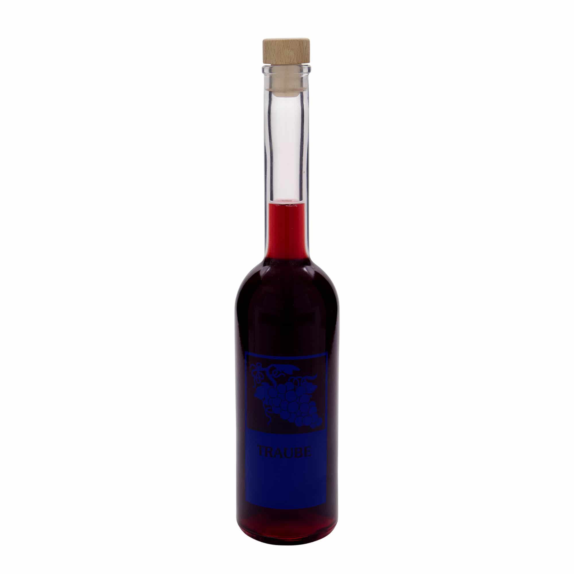 500 ml стъклена бутилка „Опера“, мотив: грозд, затваряне: коркова тапа