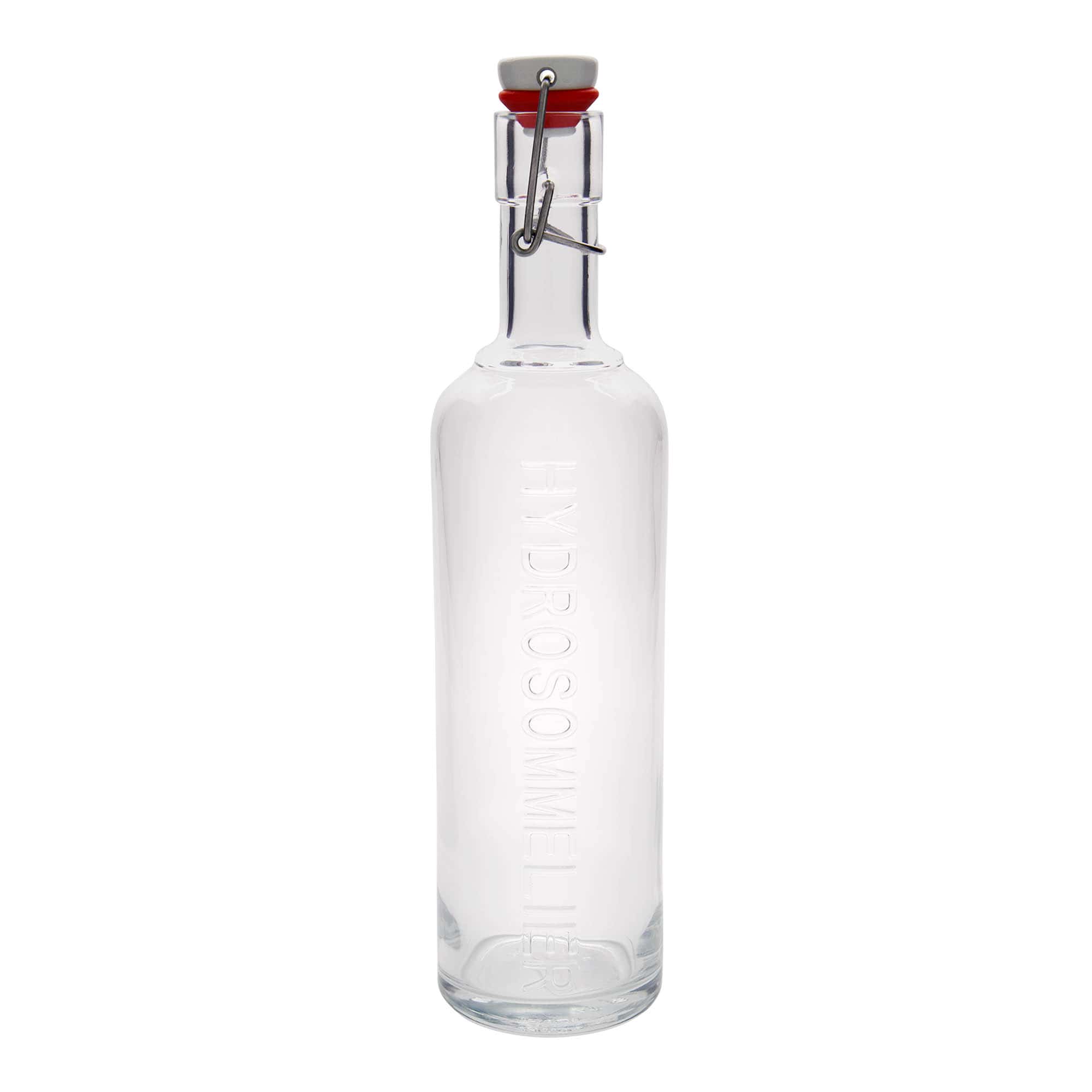 1.000 мл стъклена бутилка 'Optima Hydrosommelier', отвор: капак с бутон