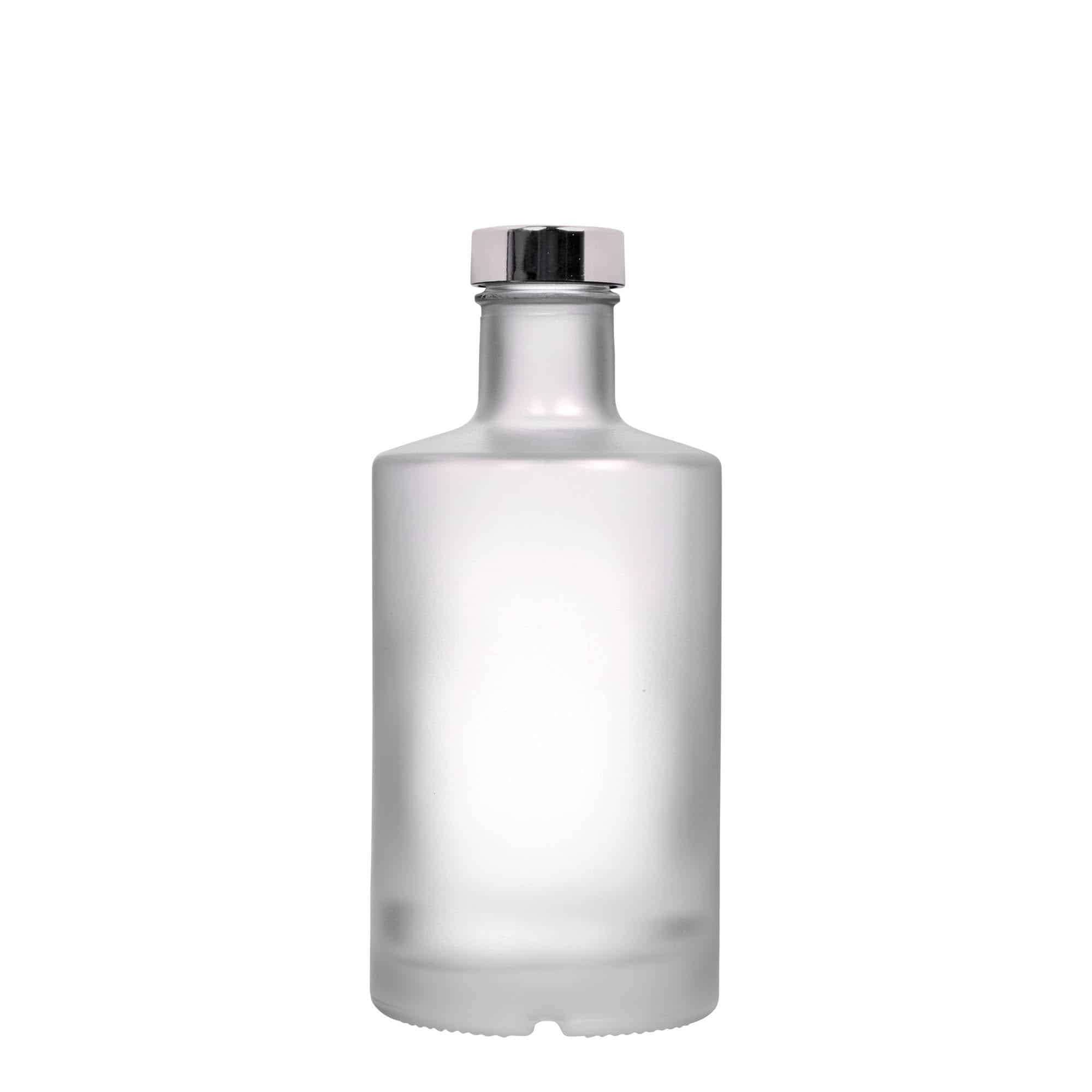 500 ml стъклена бутилка „Caroline“, със заскрежен ефект, затваряне: винтова капачка GPI 33