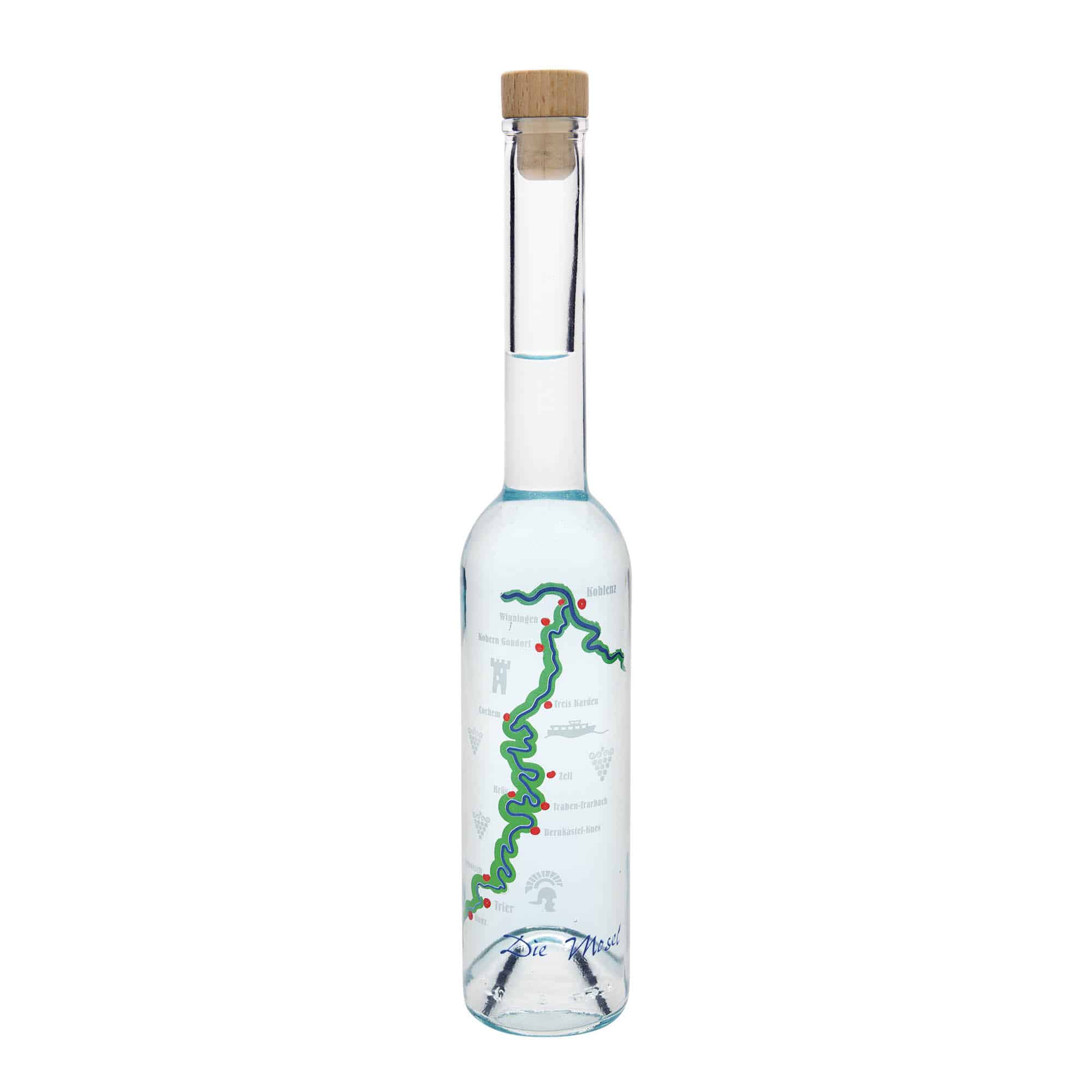 350 ml стъклена бутилка „Опера“, мотив: Мозел, затваряне: коркова тапа