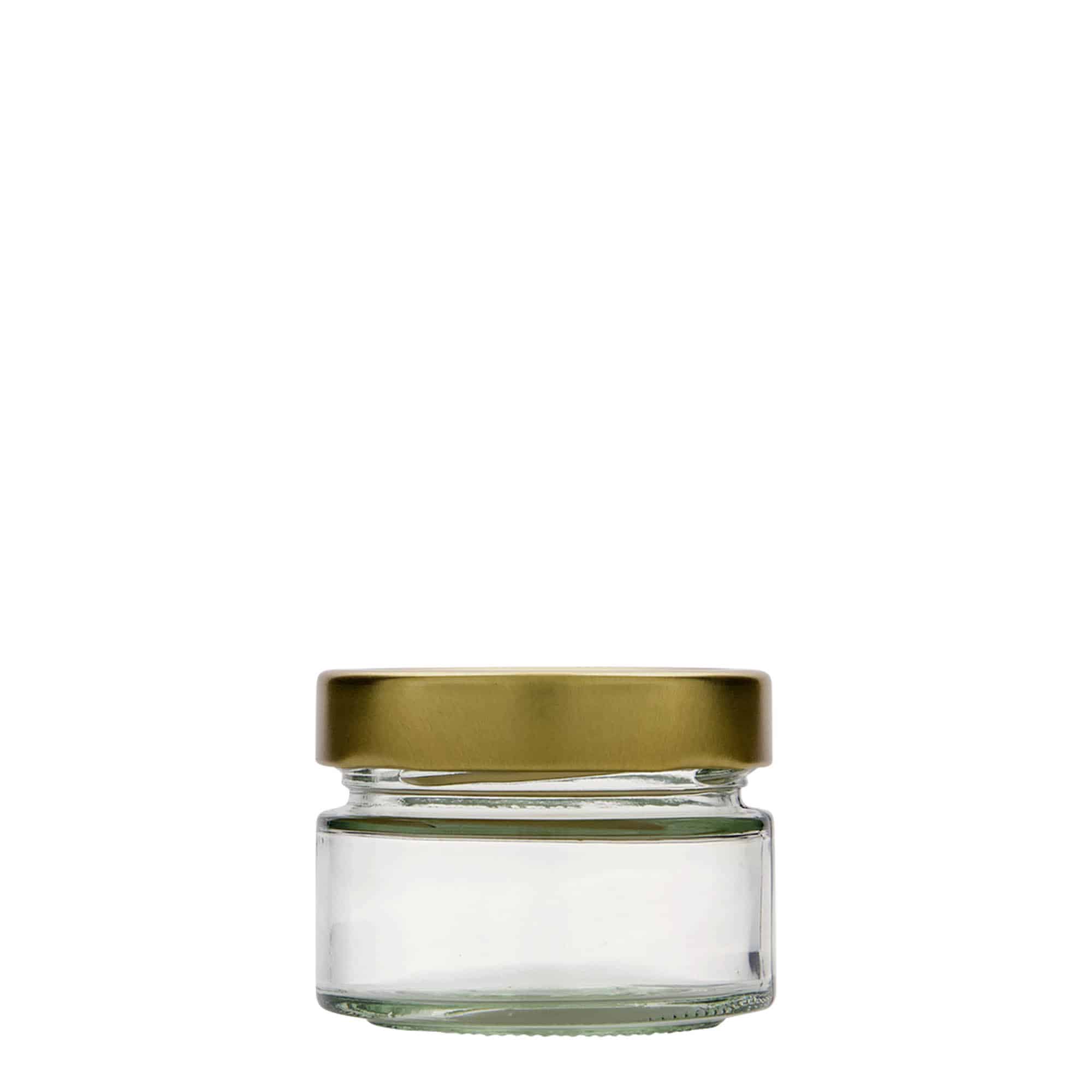 130 ml кръгъл буркан „Aurora“, затваряне: дълбок винтов капак Deep-Twist-Off (DTO 66)