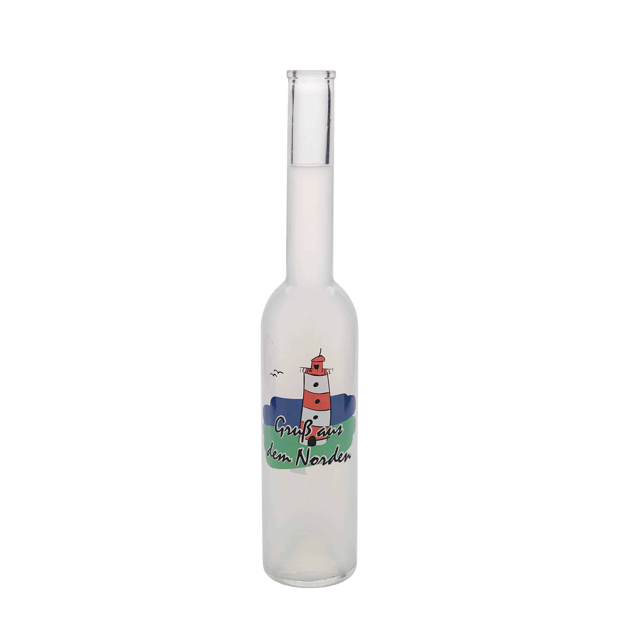 350 ml стъклена бутилка „Опера“, мотив: Север, затваряне: коркова тапа