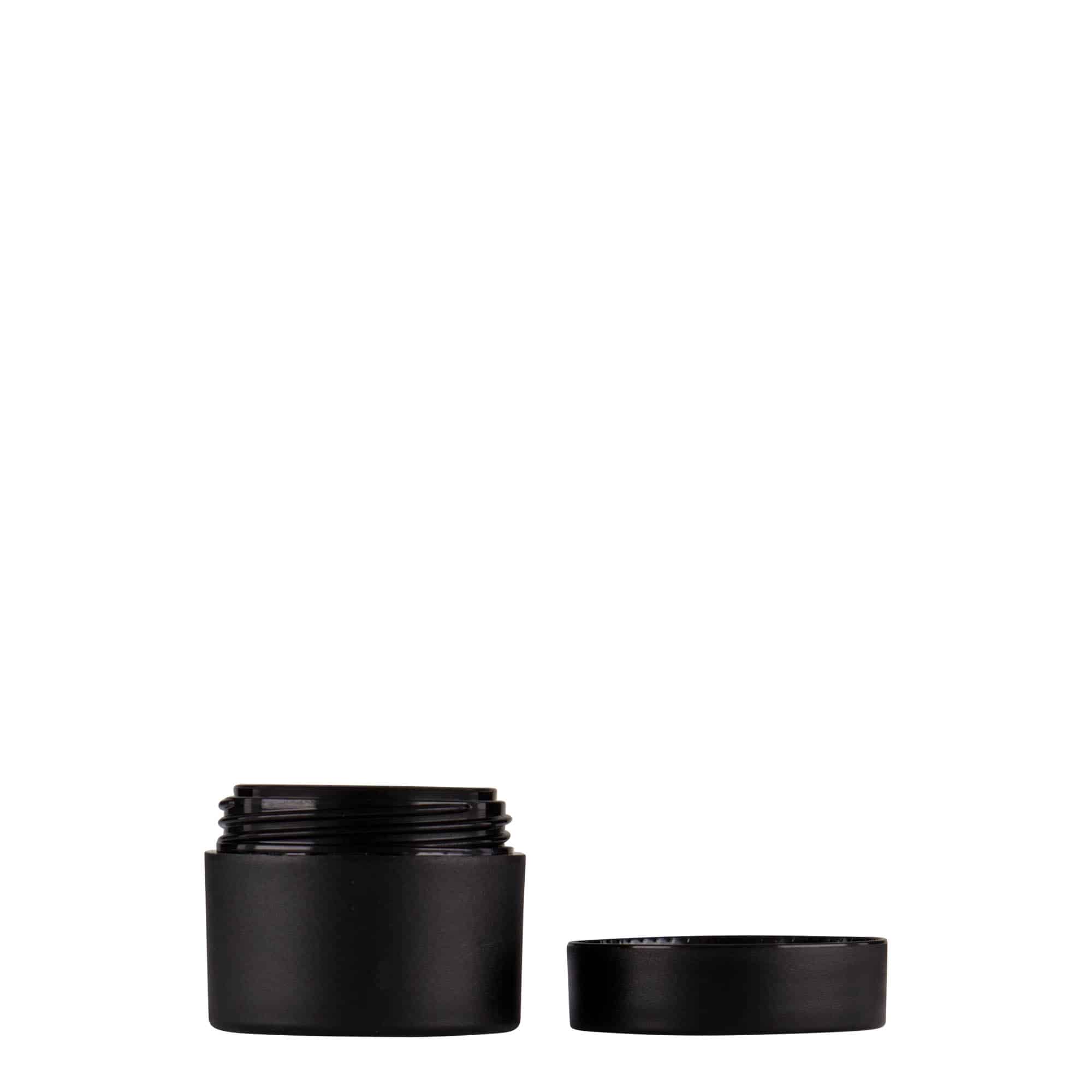 5 ml пластмасова кутия „Antonella“, PP, черна, затваряне: винтова капачка