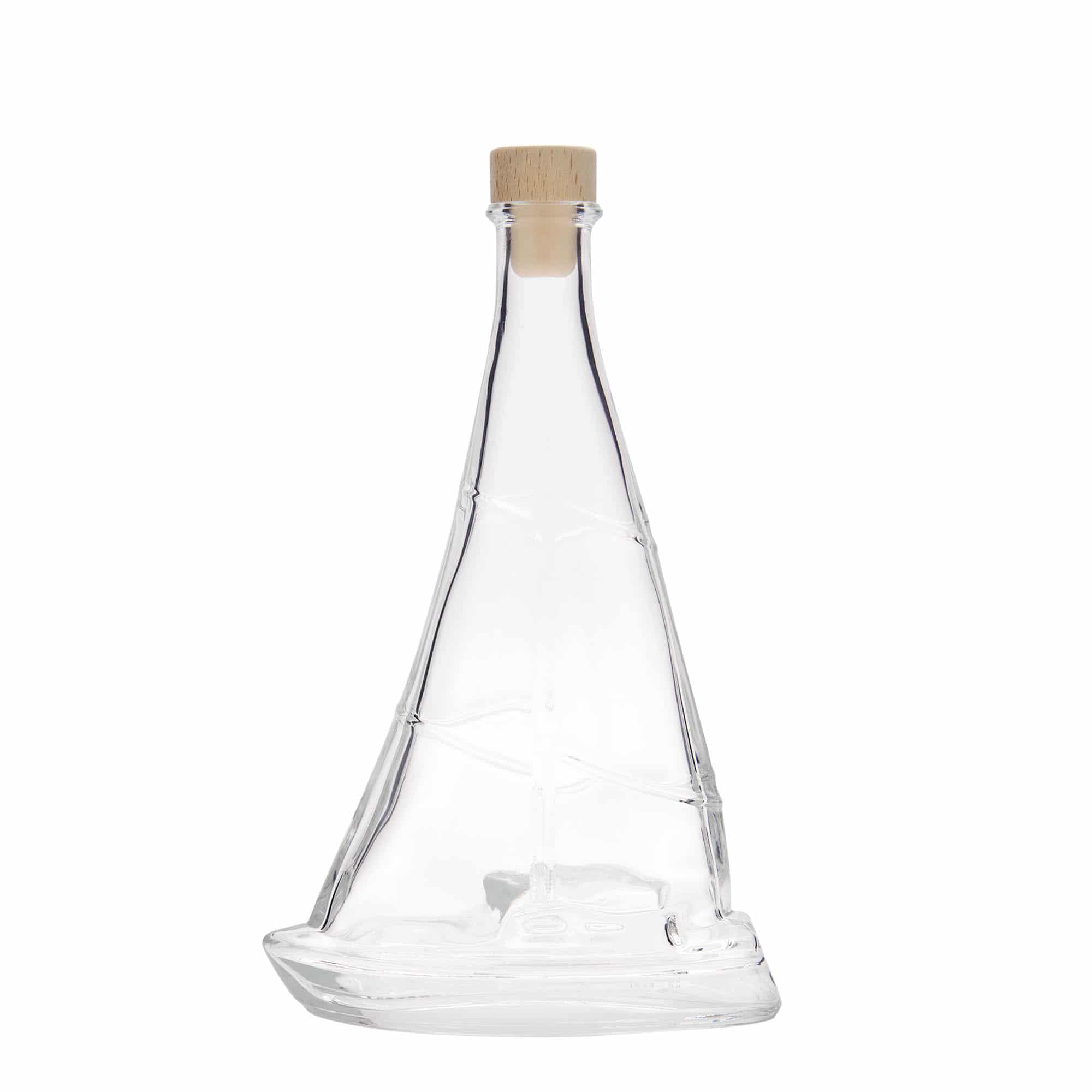 350 ml стъклена бутилка „Платноходка“, затваряне: коркова тапа