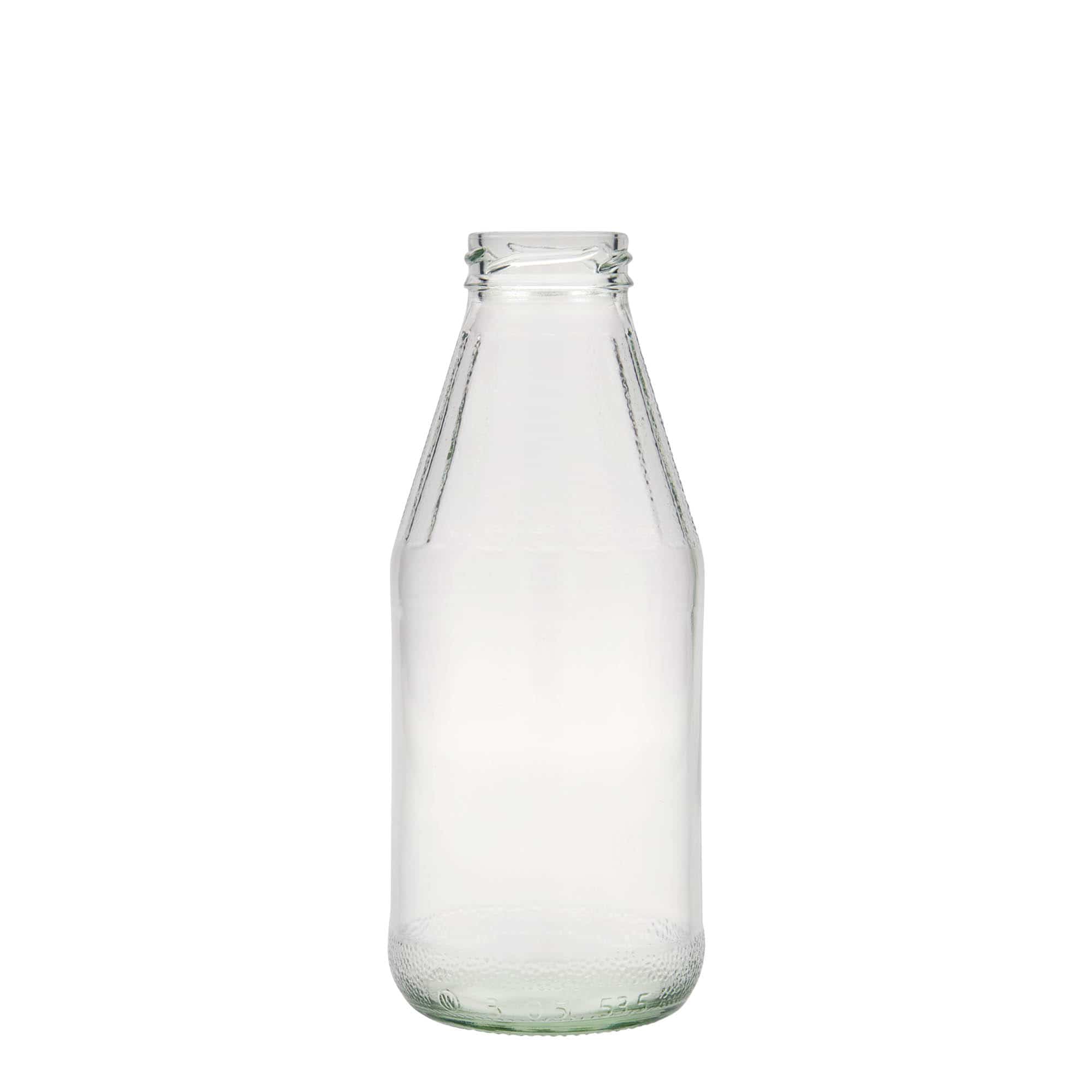 500 ml универсална бутилка с широко гърло, стъклена, затваряне: винтов капак Twist-Off (TO 43) 500 ml универсална бутилка с широко гърло, стъклена, затваряне: винтов капак Twist-Off (TO 43)