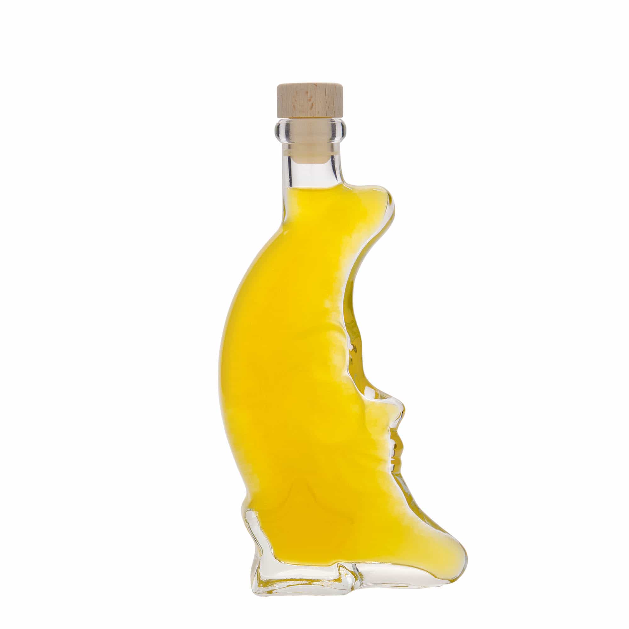 200 ml стъклена бутилка „Луна“, затваряне: коркова тапа