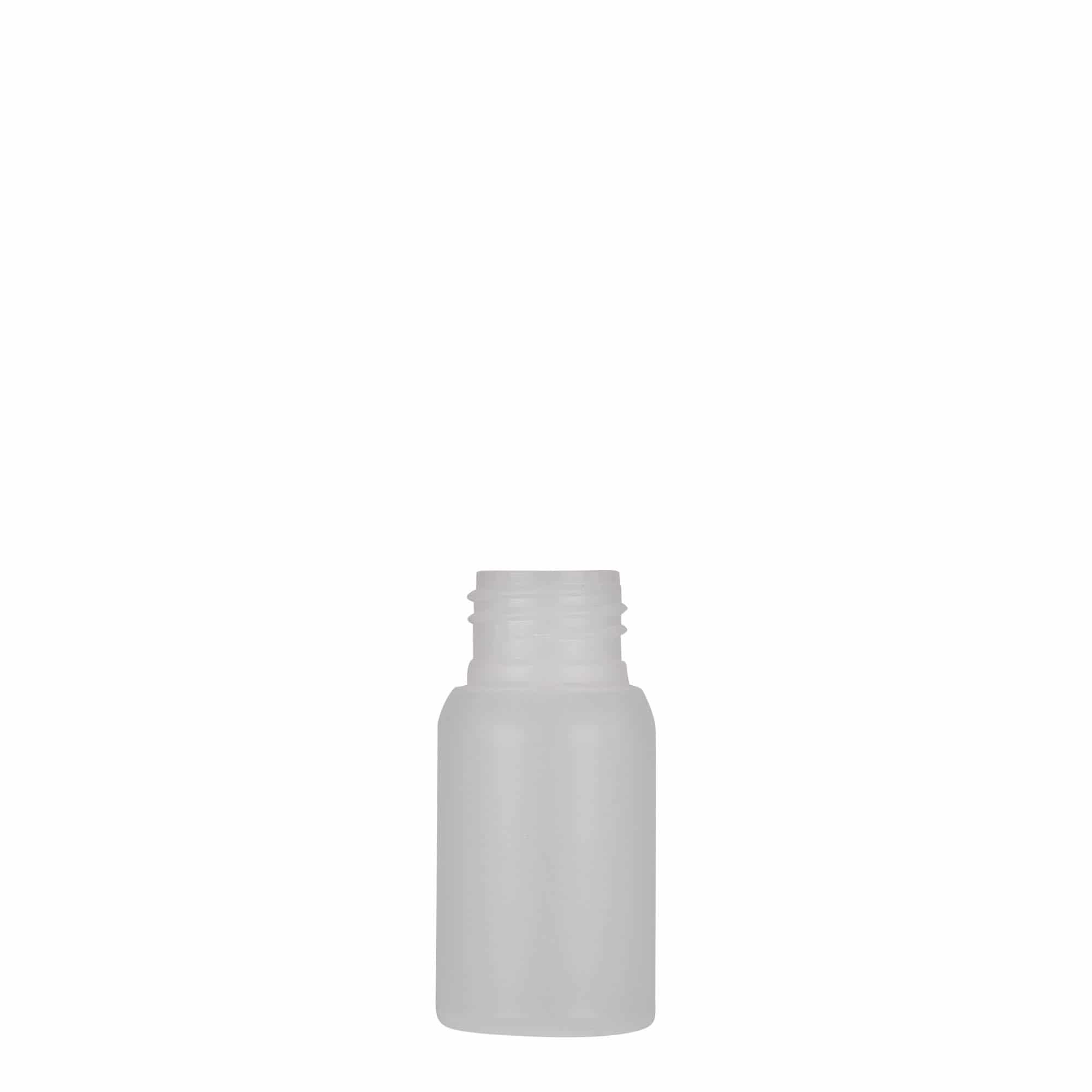 30 мл пластмасова бутилка 'Tuffy', HDPE, натурална, гърло: 24/410