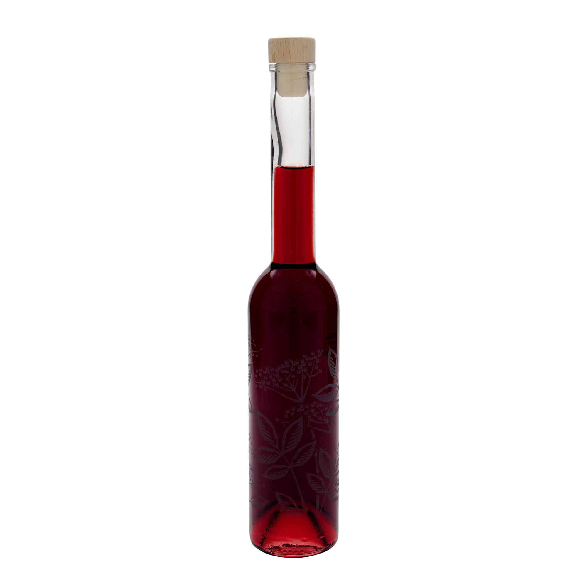 350 ml стъклена бутилка „Опера“, мотив: бъз, затваряне: коркова тапа