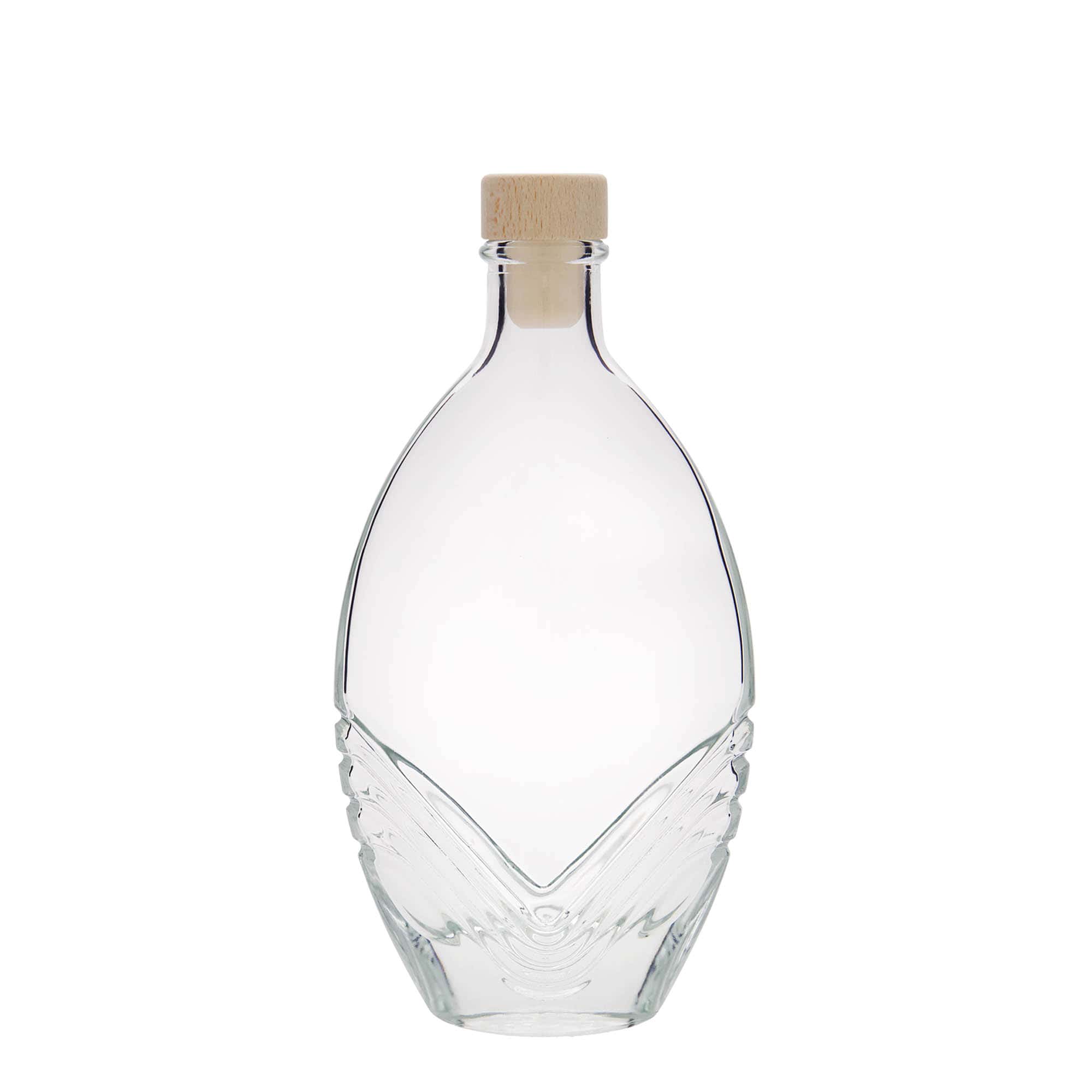 200 ml стъклена бутилка „Florence“, овална, затваряне: коркова тапа
