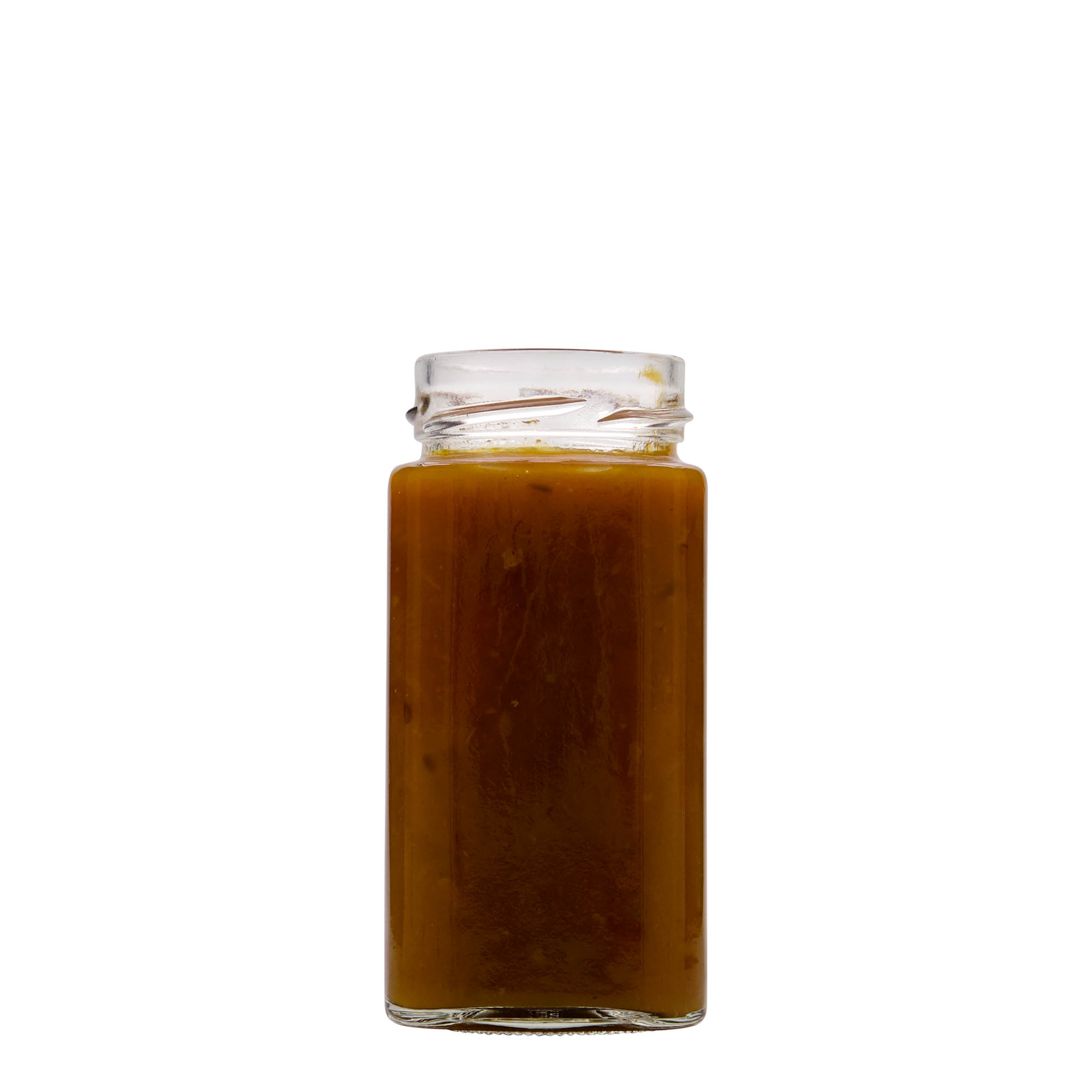 314 мл правоъгълна стъклена бутилка 'Funny', отвор: Дълбок винт (DTO 58) 314 мл правоъгълна стъклена бутилка 'Funny', отвор: Дълбок винт (DTO 58)