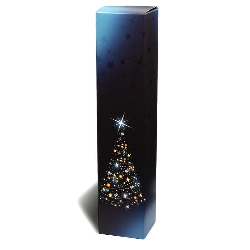 Подаръчна кутия 'X-Mas Tree', правоъгълна, картон, синя Подаръчна кутия 'X-Mas Tree', правоъгълна, картон, синя
