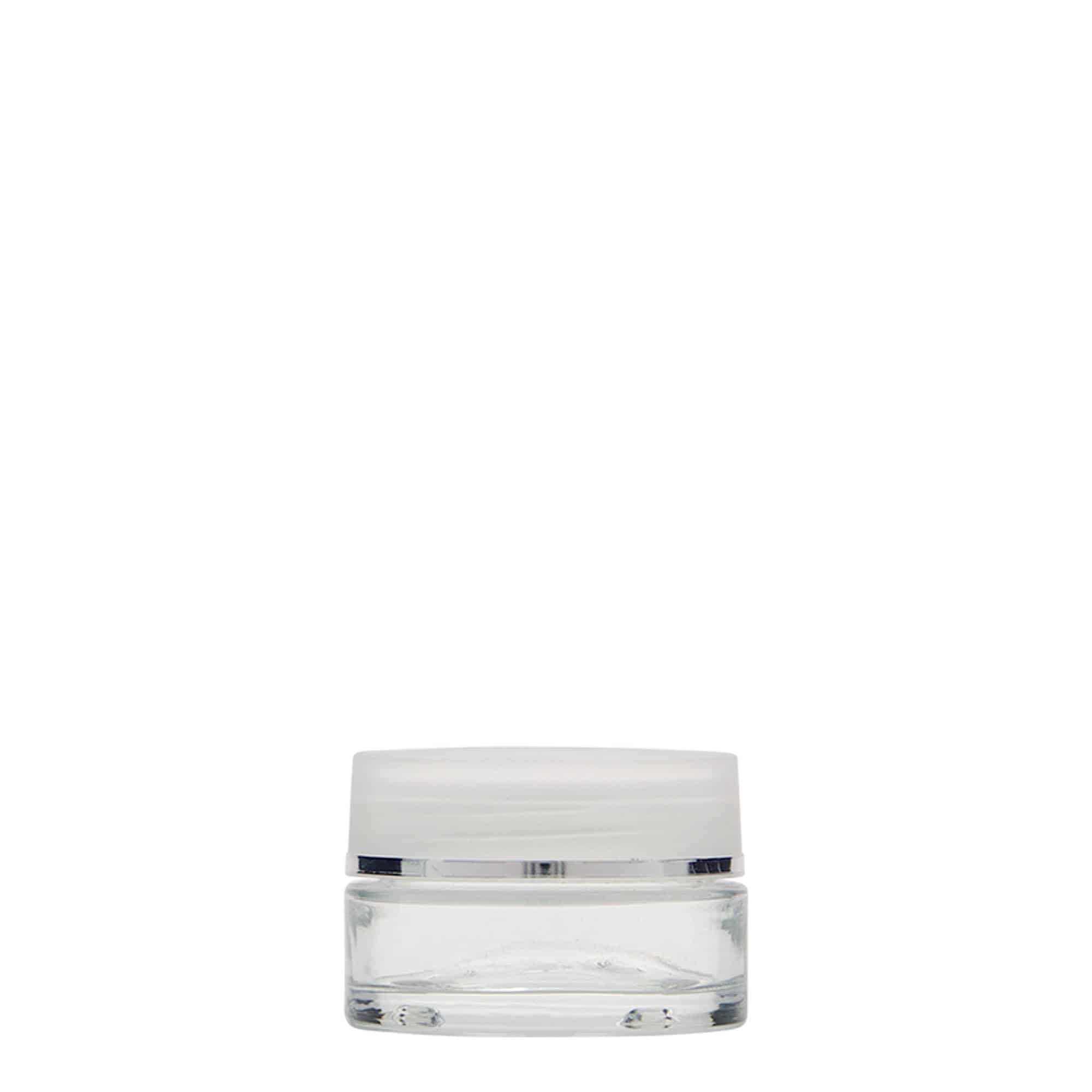 15 ml бурканче за козметични продукти „Clear Edition“, стъклено, затваряне: винтова капачка