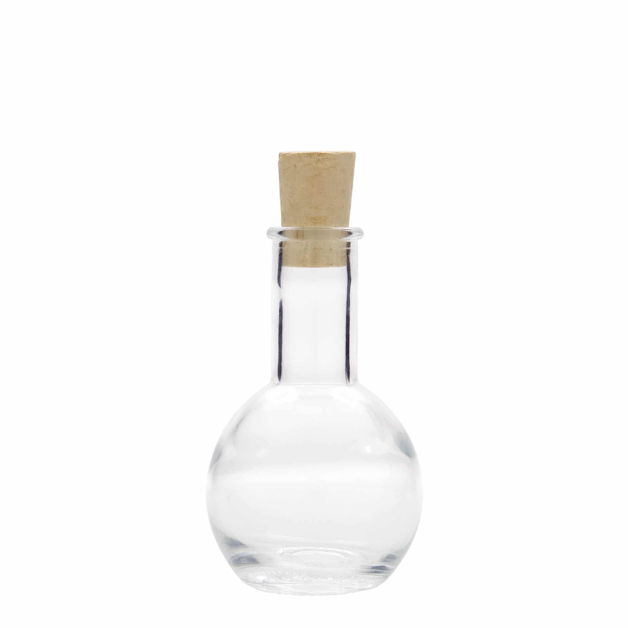 100 ml стъклена бутилка „Tulipano“, затваряне: коркова тапа