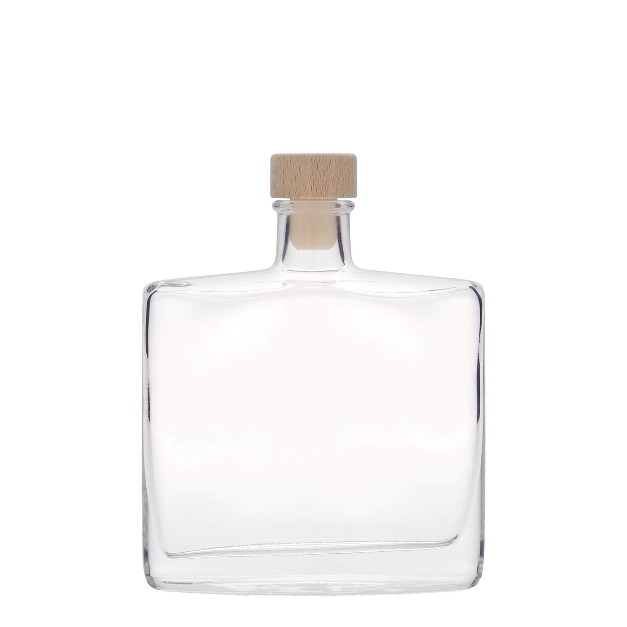 200 ml стъклена бутилка „Zorbas“, овална, затваряне: коркова тапа