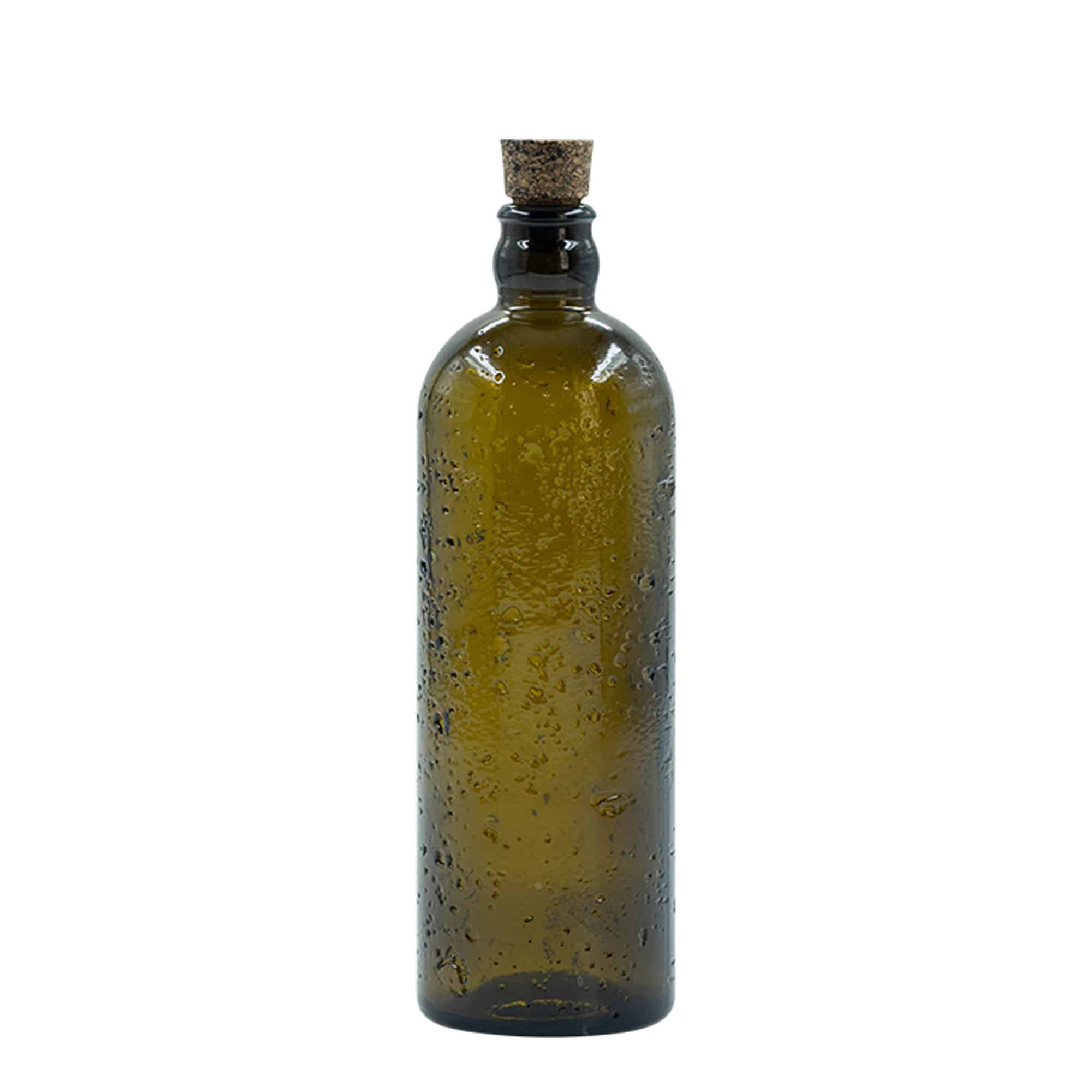 500 ml Wildly Crafted стъклена бутилка „Bobber Jr“, кафява, затваряне: коркова тапа