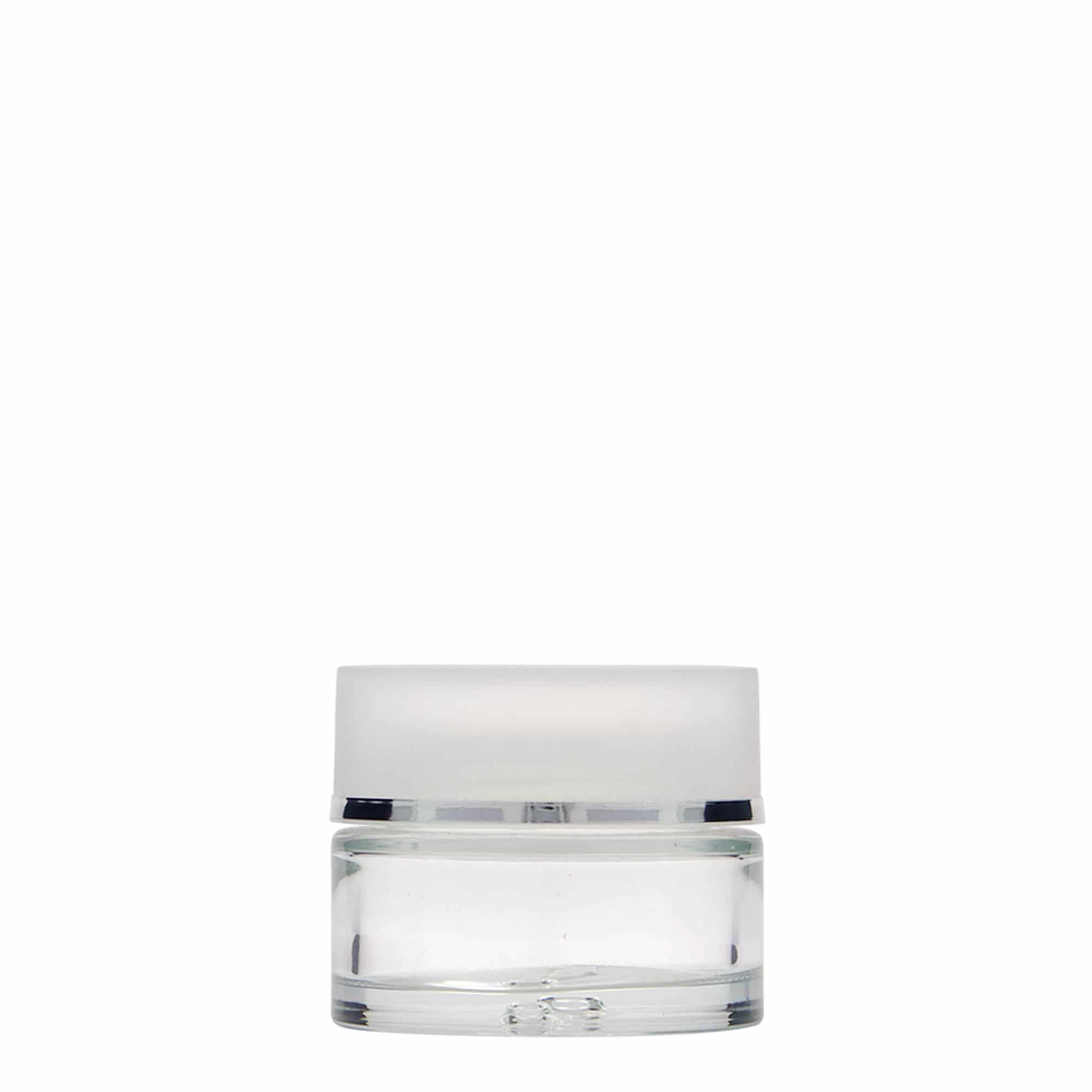 30 ml бурканче за козметични продукти „Clear Edition“, стъклено, затваряне: винтова капачка