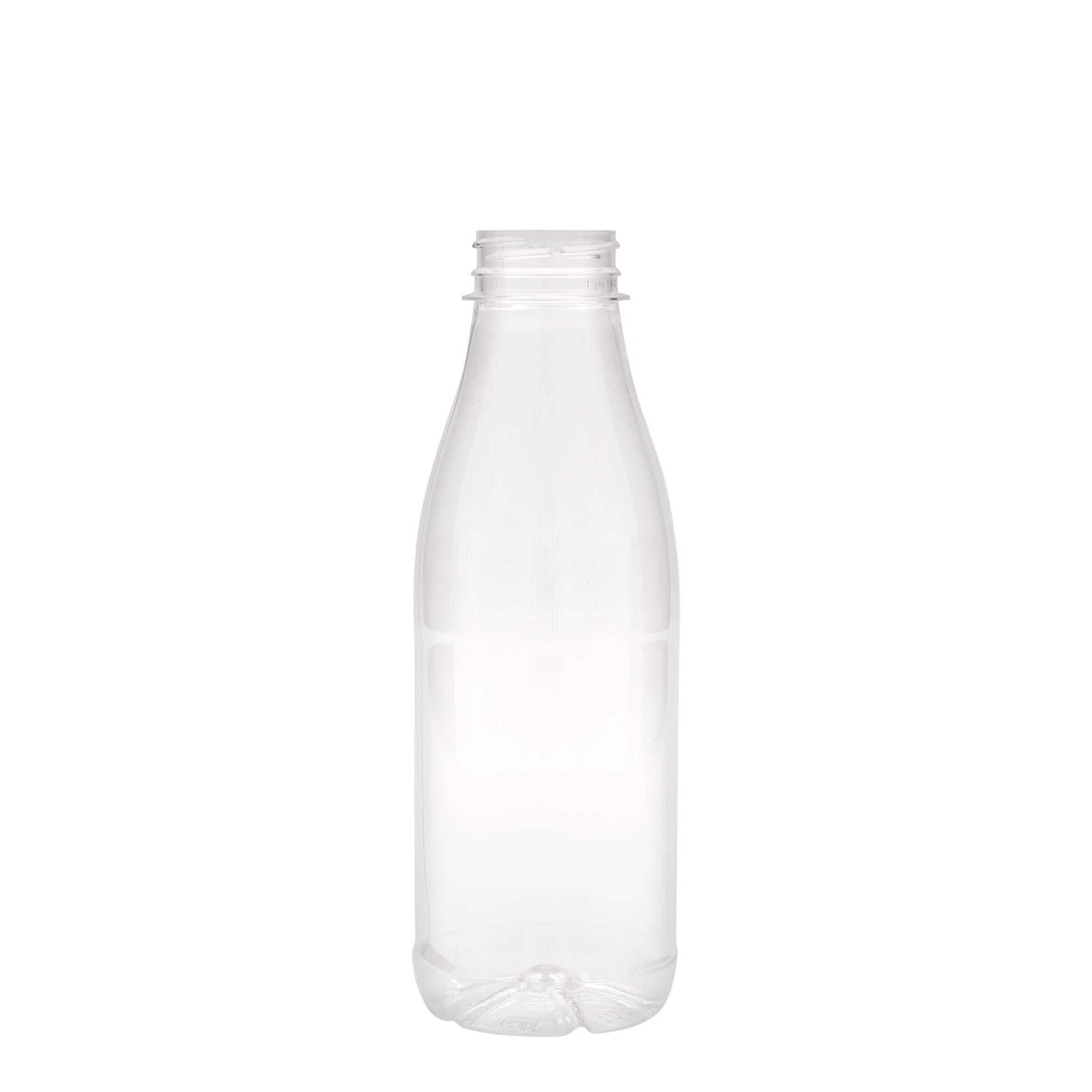 500 ml PET бутилка „Мляко и сок“, пластмасова, затваряне: 38 mm 500 ml PET бутилка „Мляко и сок“, пластмасова, затваряне: 38 mm