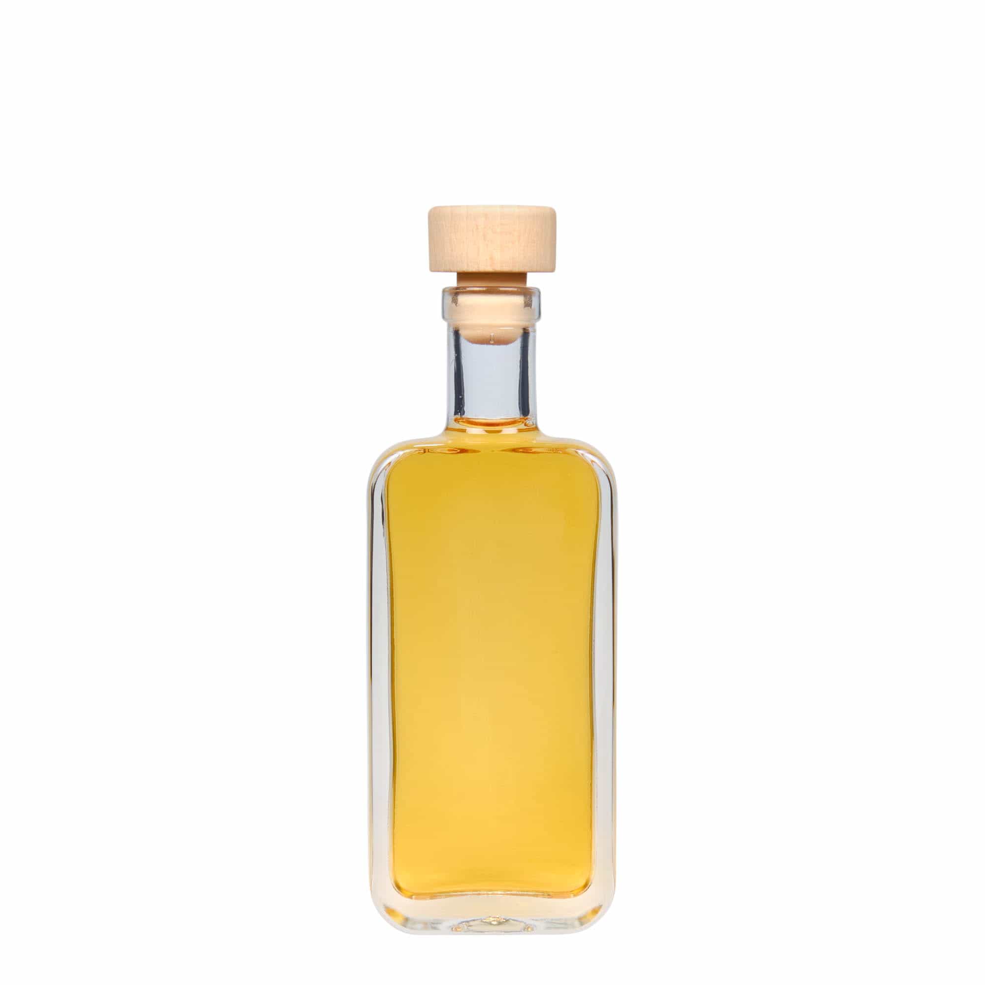 100 ml стъклена бутилка „Nice“, правоъгълна, затваряне: коркова тапа