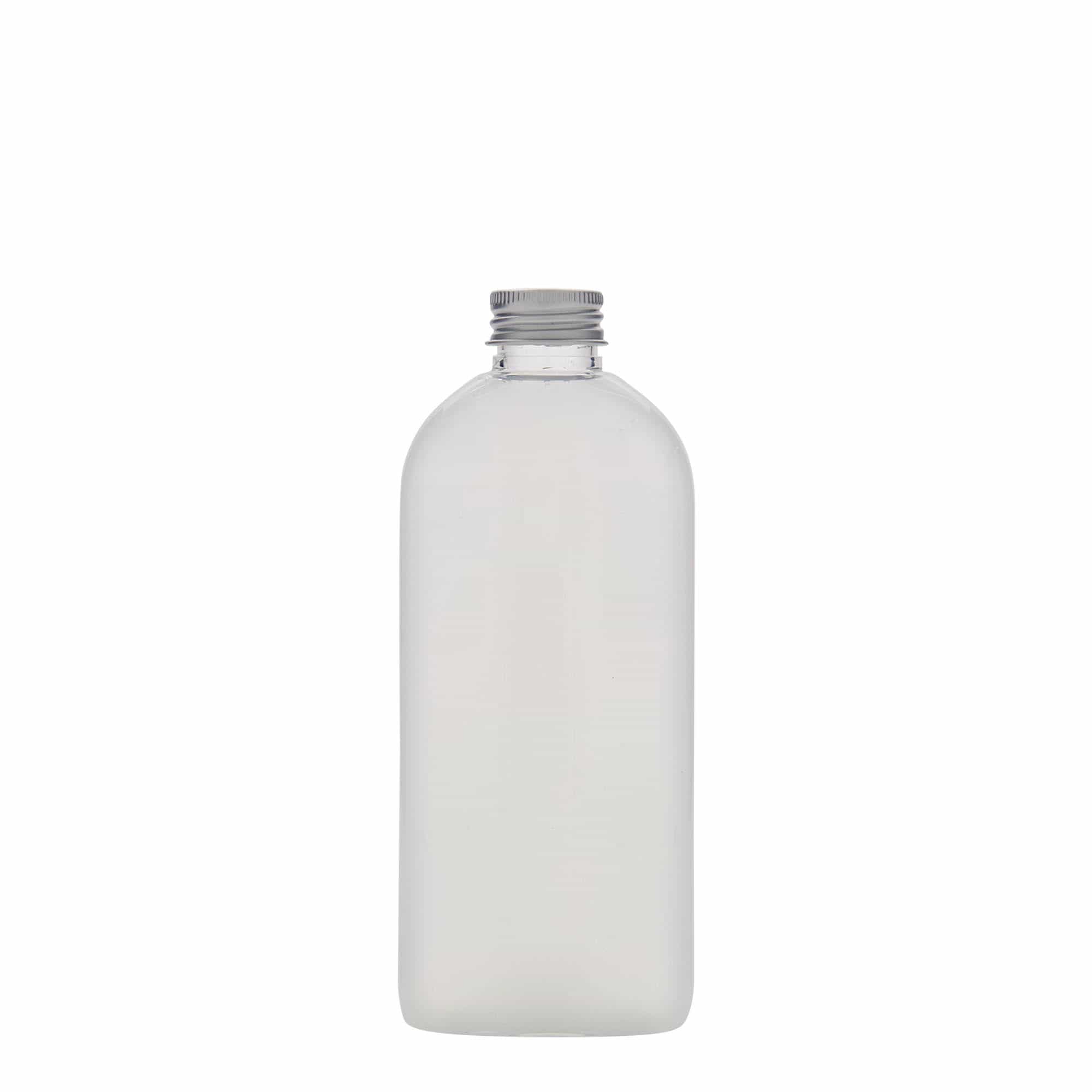250 ml PET бутилка „Ирис“, овална, пластмасова, затваряне: винтова капачка 24/410