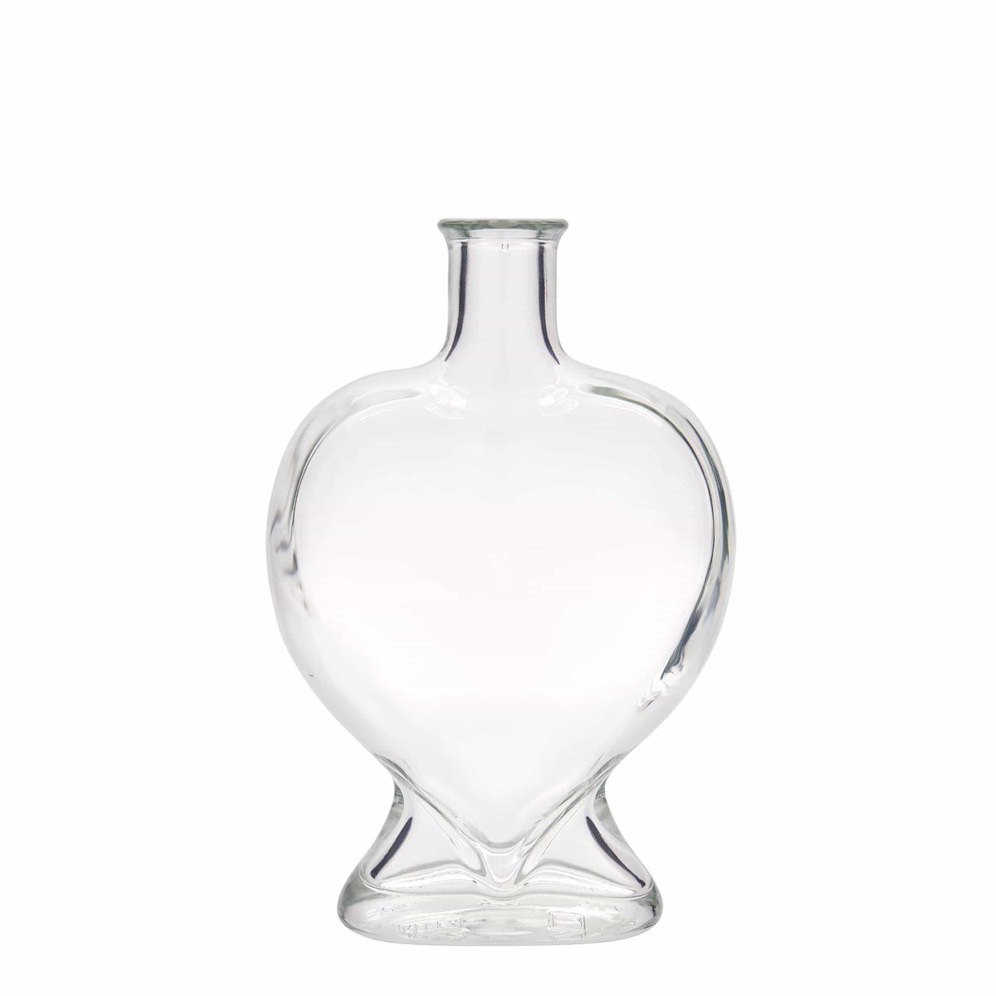 500 ml стъклена бутилка „Сърце“, затваряне: коркова тапа 500 ml стъклена бутилка „Сърце“, затваряне: коркова тапа