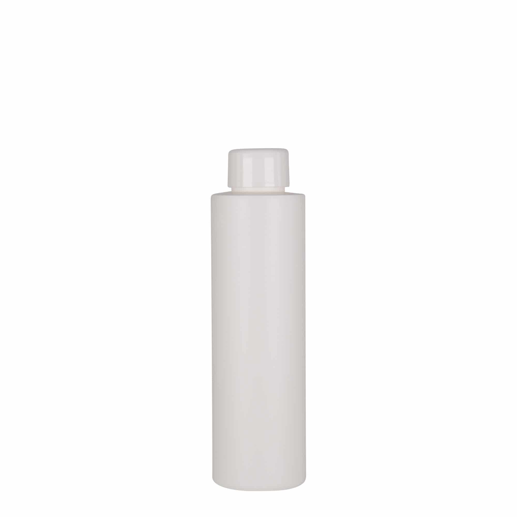 150 ml пластмасова бутилка „Pipe“, HDPE, бяла, затваряне: винтова капачка GPI 24/410