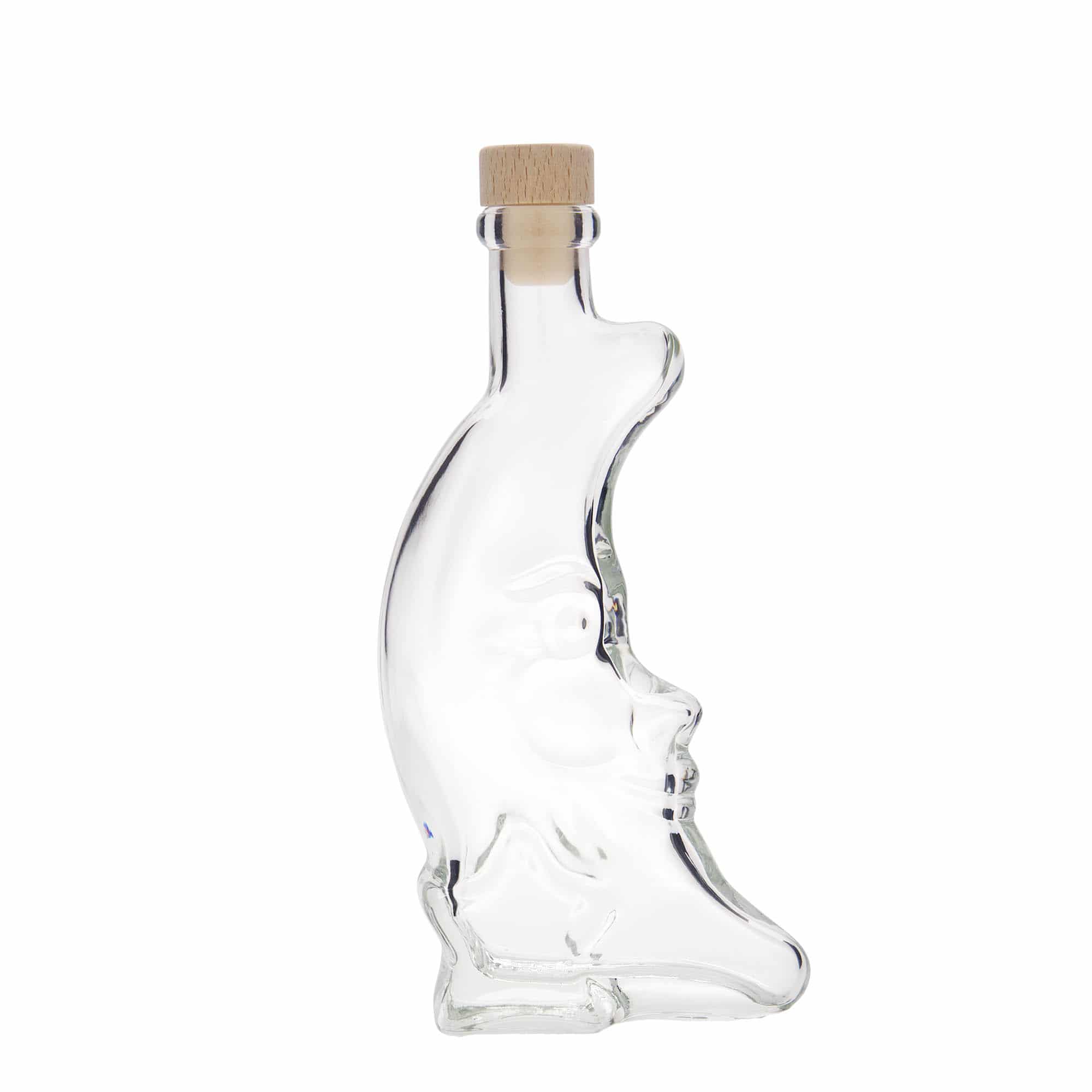 200 ml стъклена бутилка „Луна“, затваряне: коркова тапа
