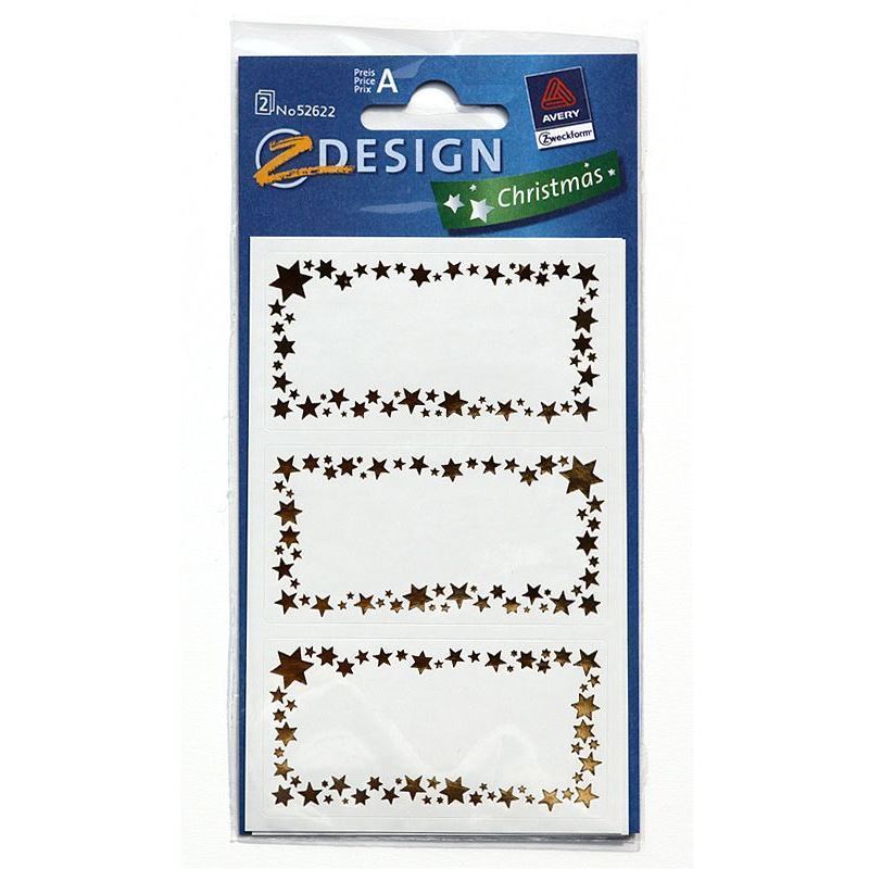Zweckform етикети „Звездна рамка“, хартия, злато Zweckform етикети „Звездна рамка“, хартия, злато