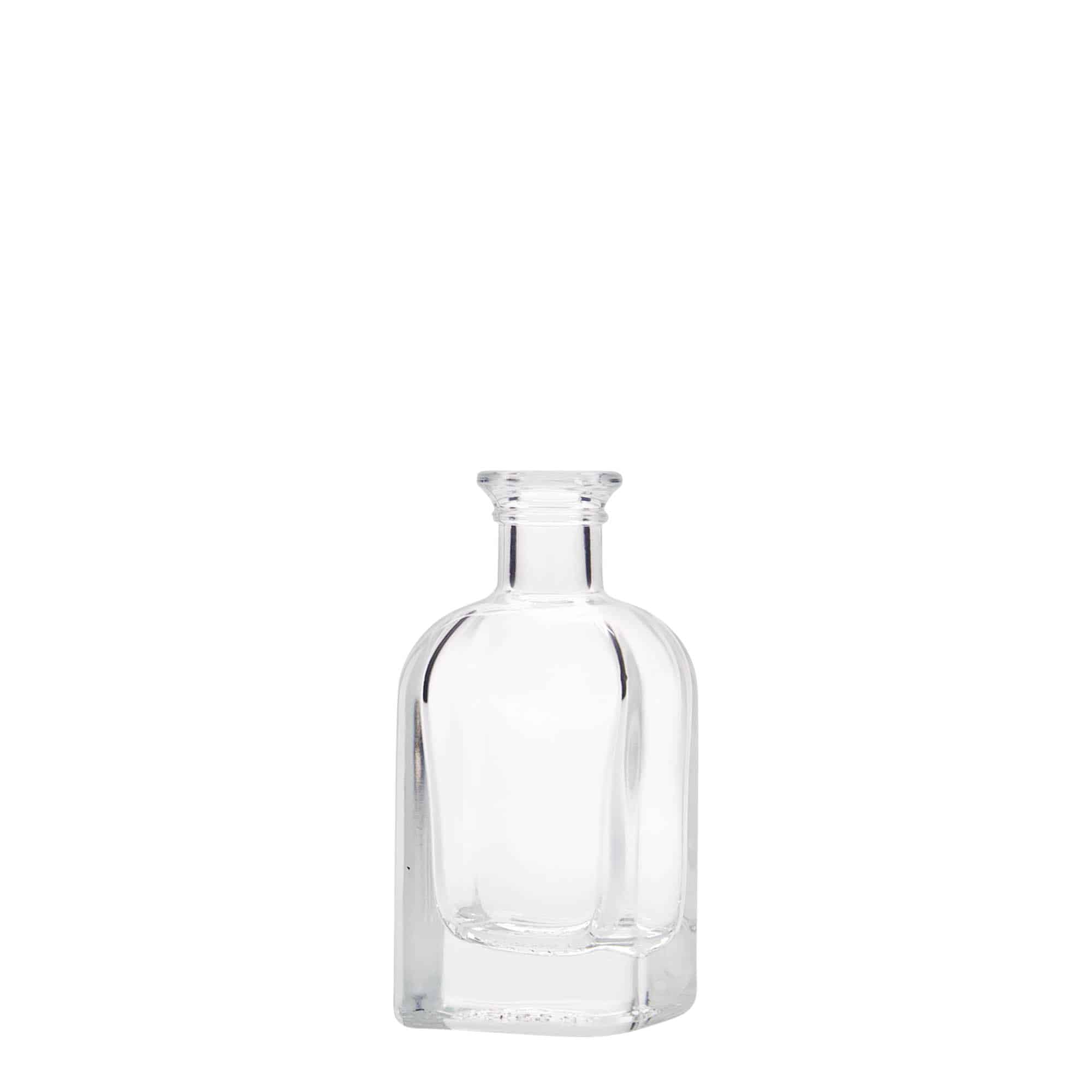 40 ml стъклена аптекарска бутилка „Carré“, квадратна, затваряне: коркова тапа