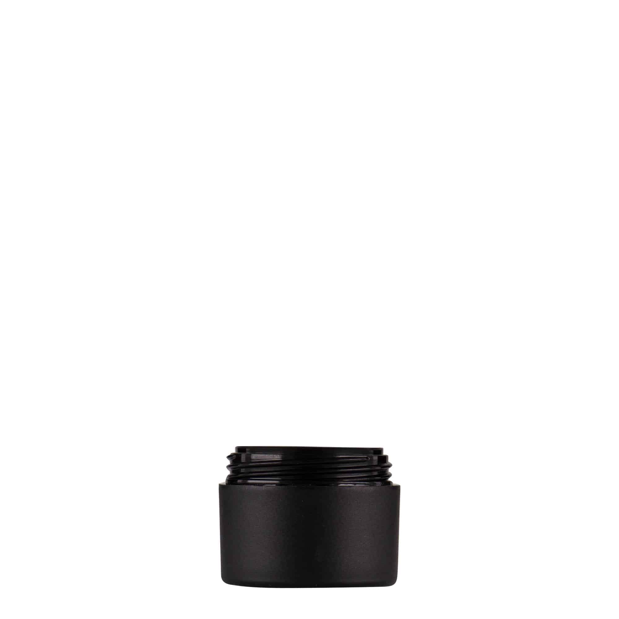 5 ml пластмасова кутия „Antonella“, PP, черна, затваряне: винтова капачка