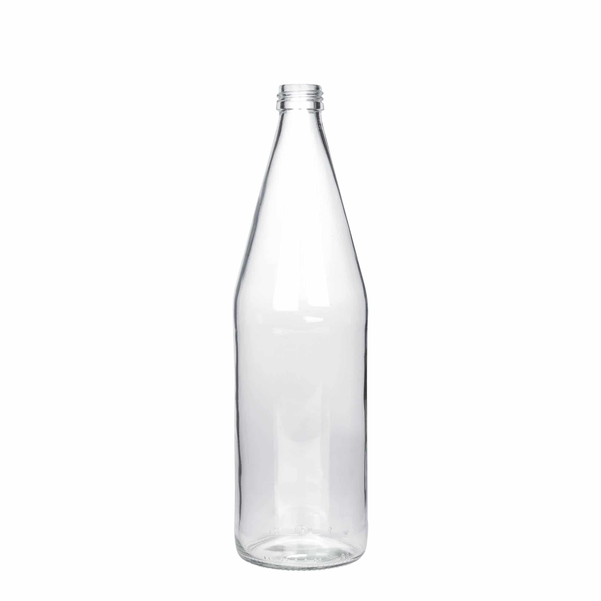 750 ml универсална бутилка с форма на морков, стъклена, затваряне: капачка PP 28 750 ml универсална бутилка с форма на морков, стъклена, затваряне: капачка PP 28