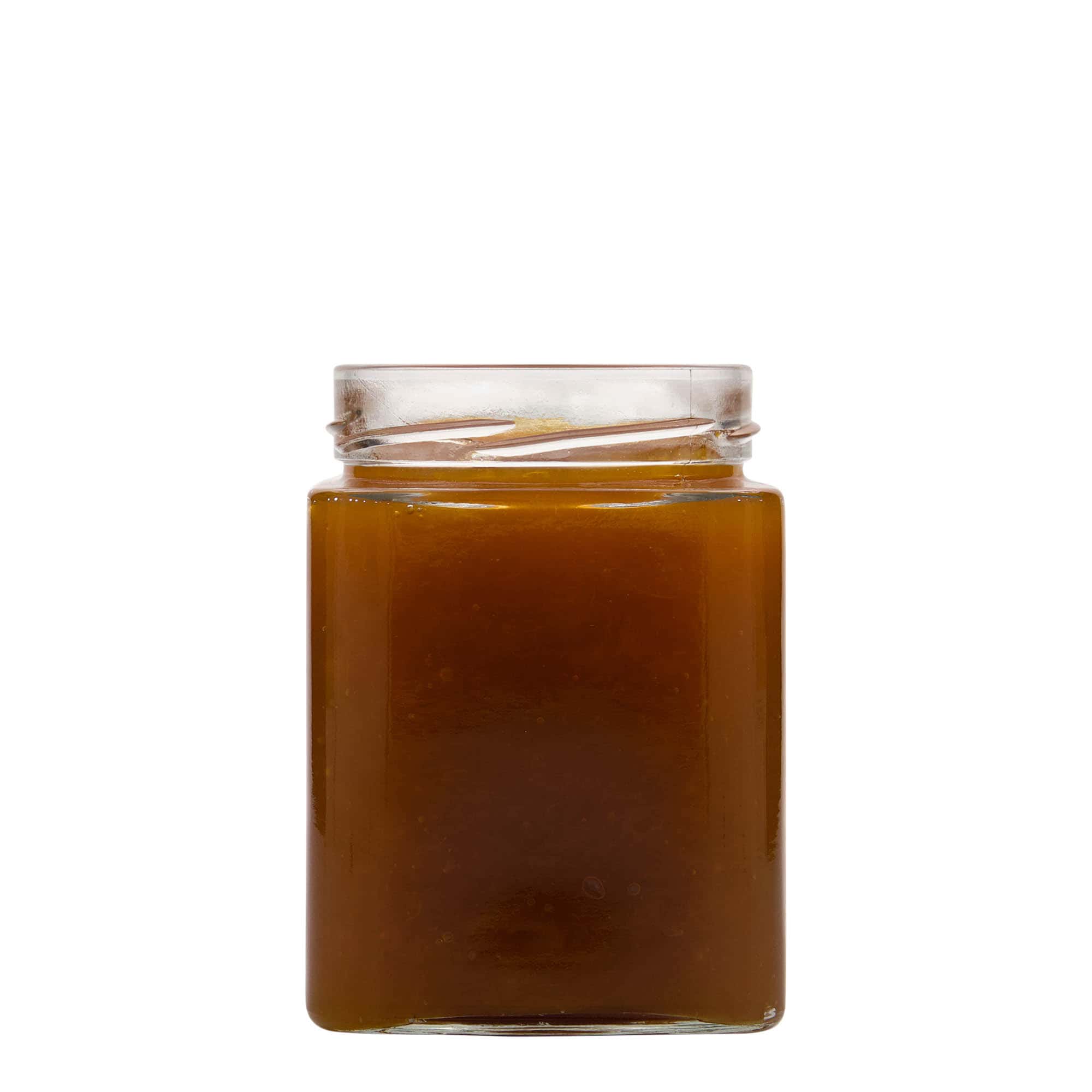 580 ml четириъгълен буркан „Ikarus“, затваряне: дълбок винтов капак Deep-Twist-Off (DTO 82)