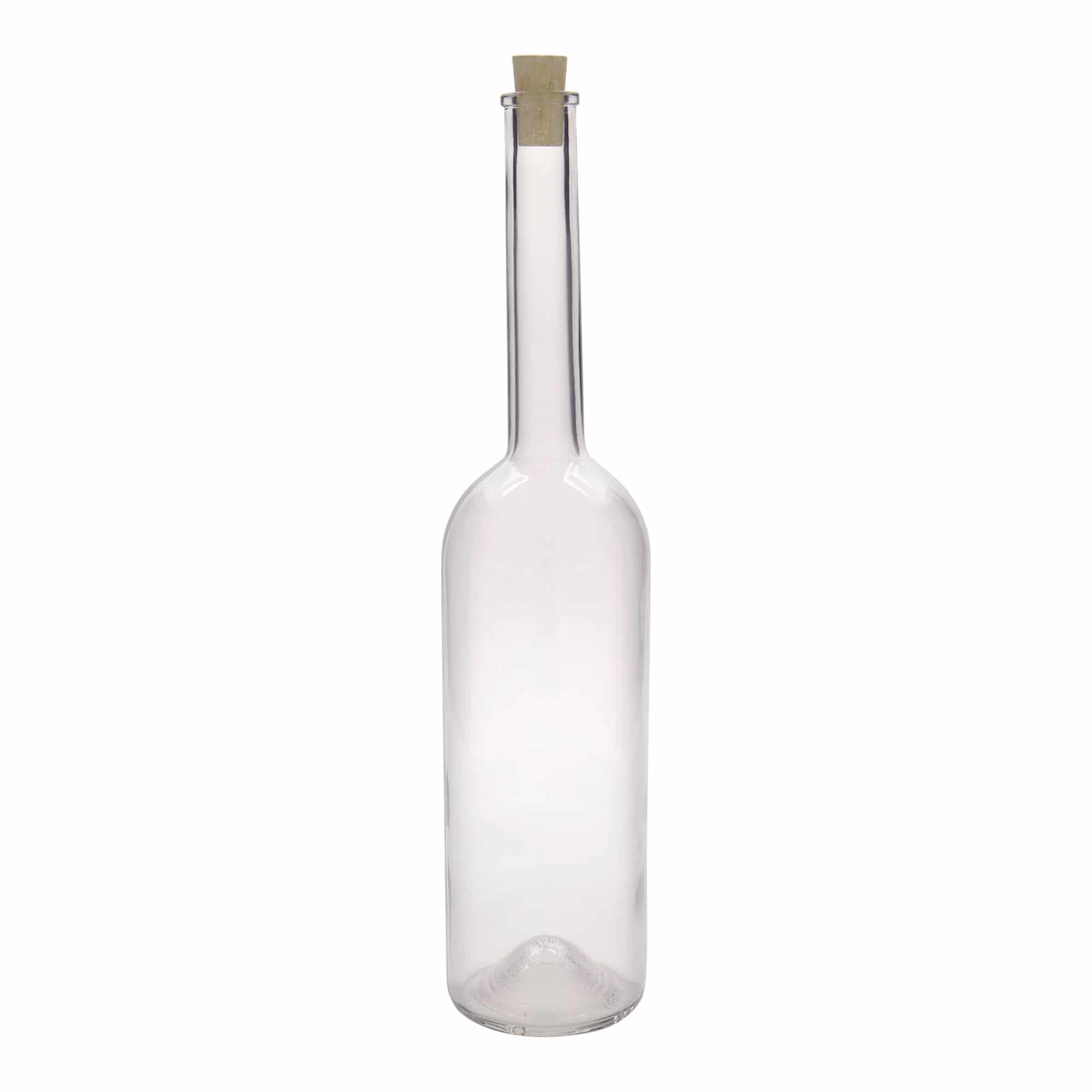 1000 ml стъклена бутилка „Опера“, затваряне: коркова тапа