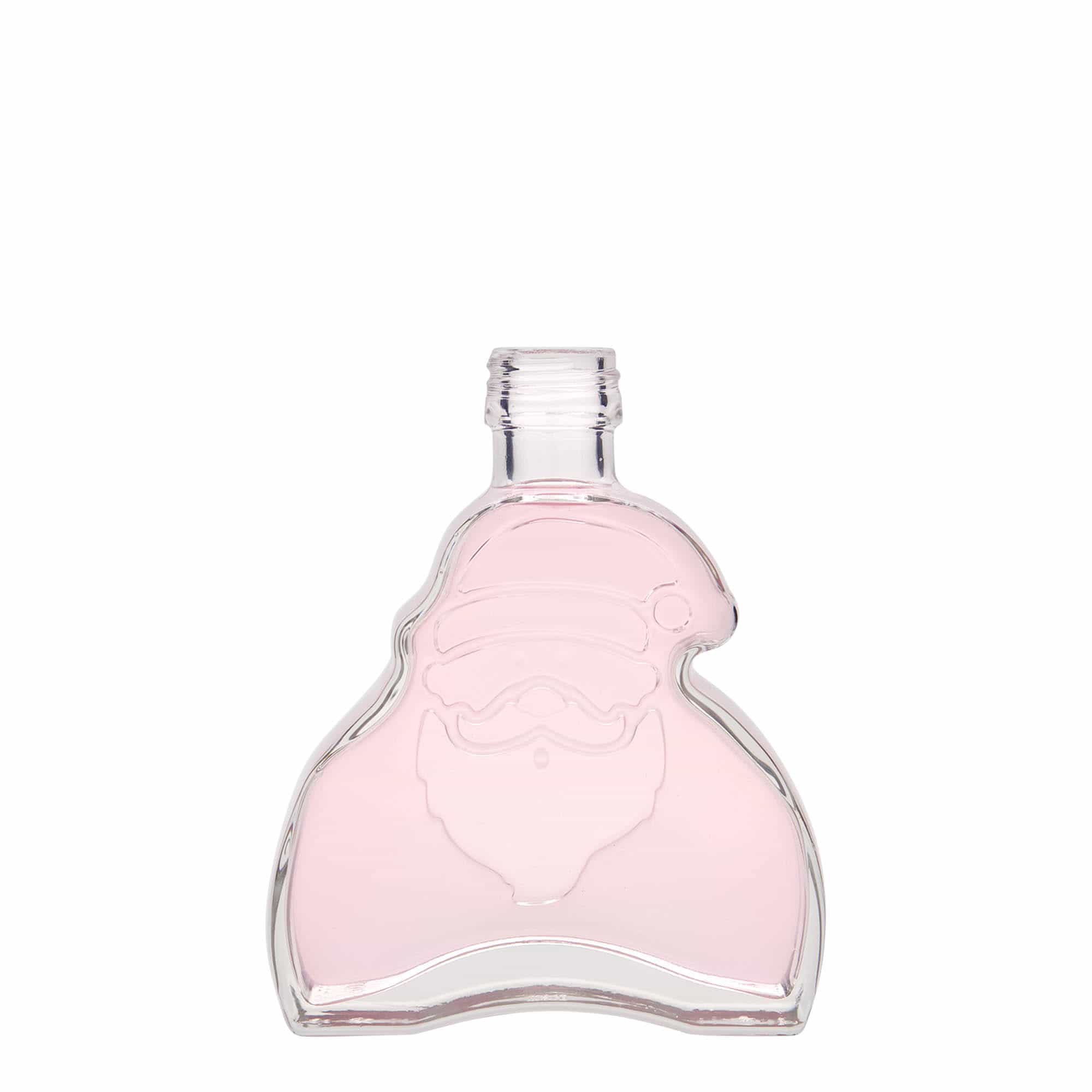 200 ml стъклена бутилка „Santa Claus“, затваряне: капачка PP 28