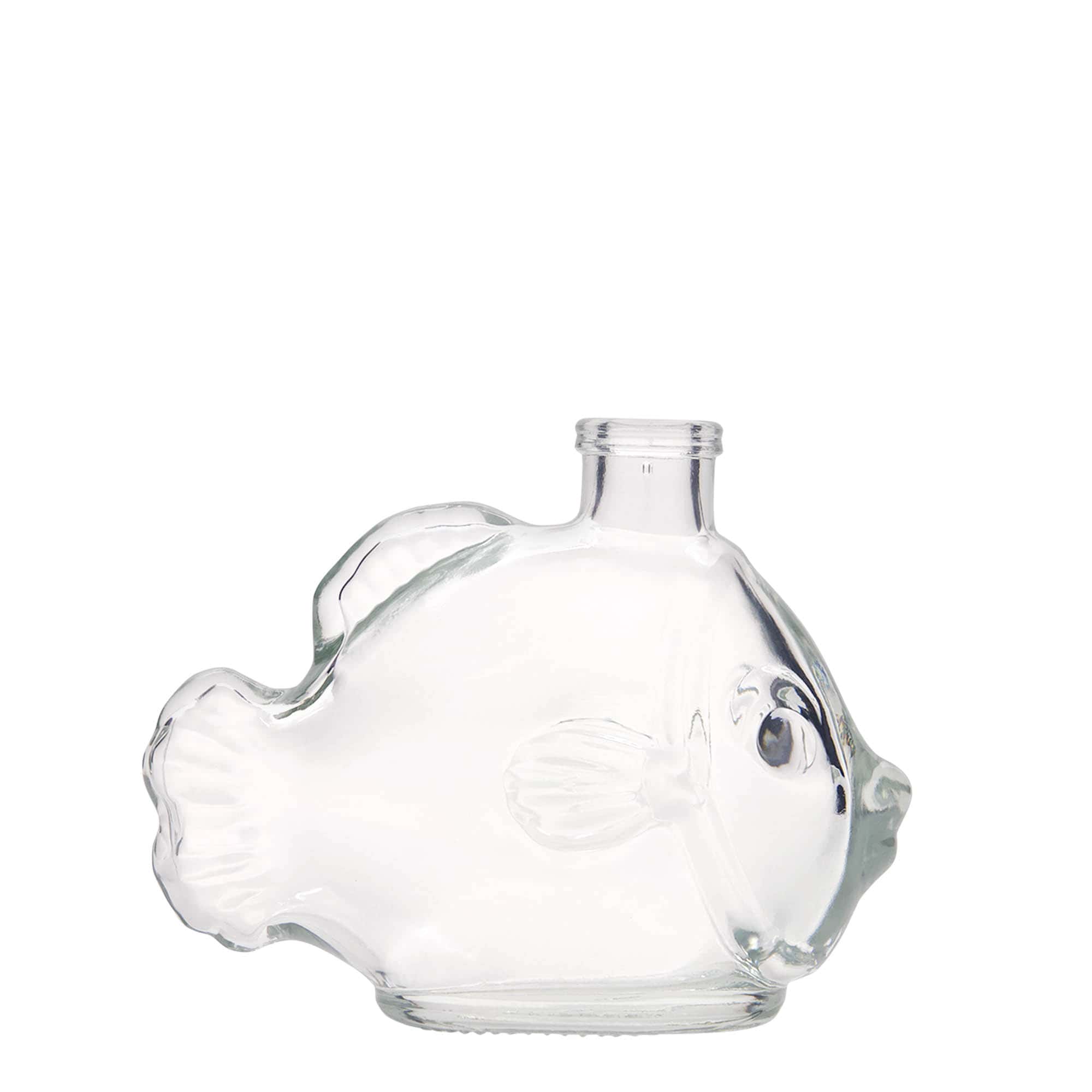 200 ml стъклена бутилка „Риба“, затваряне: коркова тапа